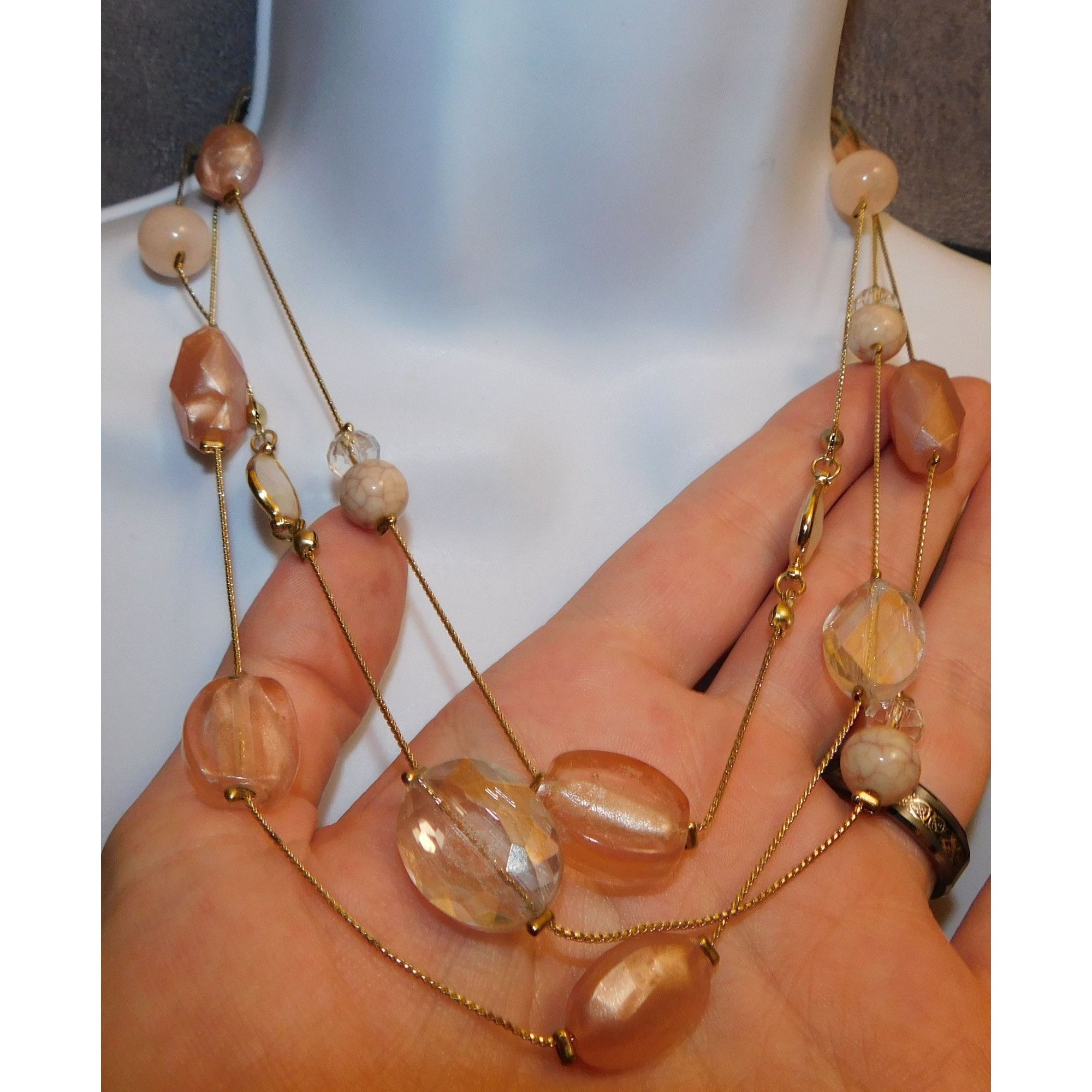 Other Charming Charlie Pink And Gold Necklace Size ONE SIZE - 5 Thumbnail