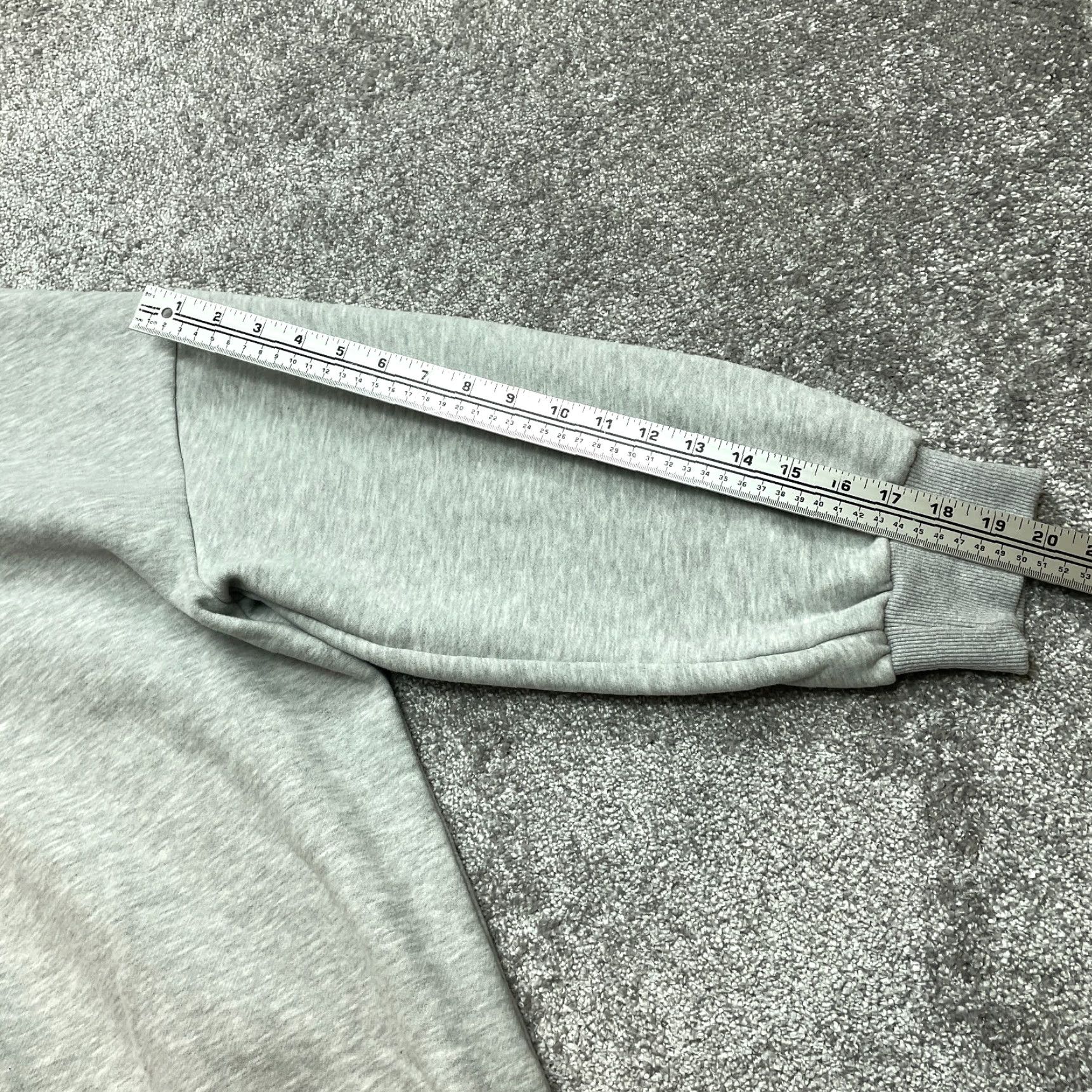 Vintage Trendy Queen Jacket Sweatshirt 1/4 Zip Womens L Light Gray Pullover Size L / US 10 / IT 46 - 7 Thumbnail