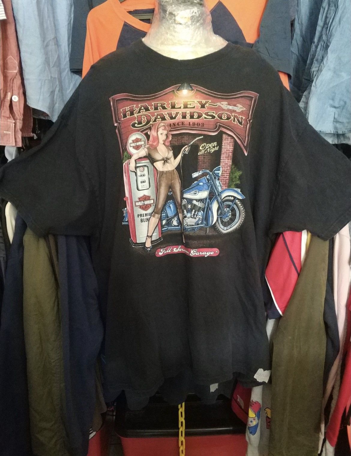 Harley Davidson 🔥Big Size Harley Davidson Sexy Pump Lady Big Printed Size US XXL / EU 58 / 5 - 2 Thumbnail