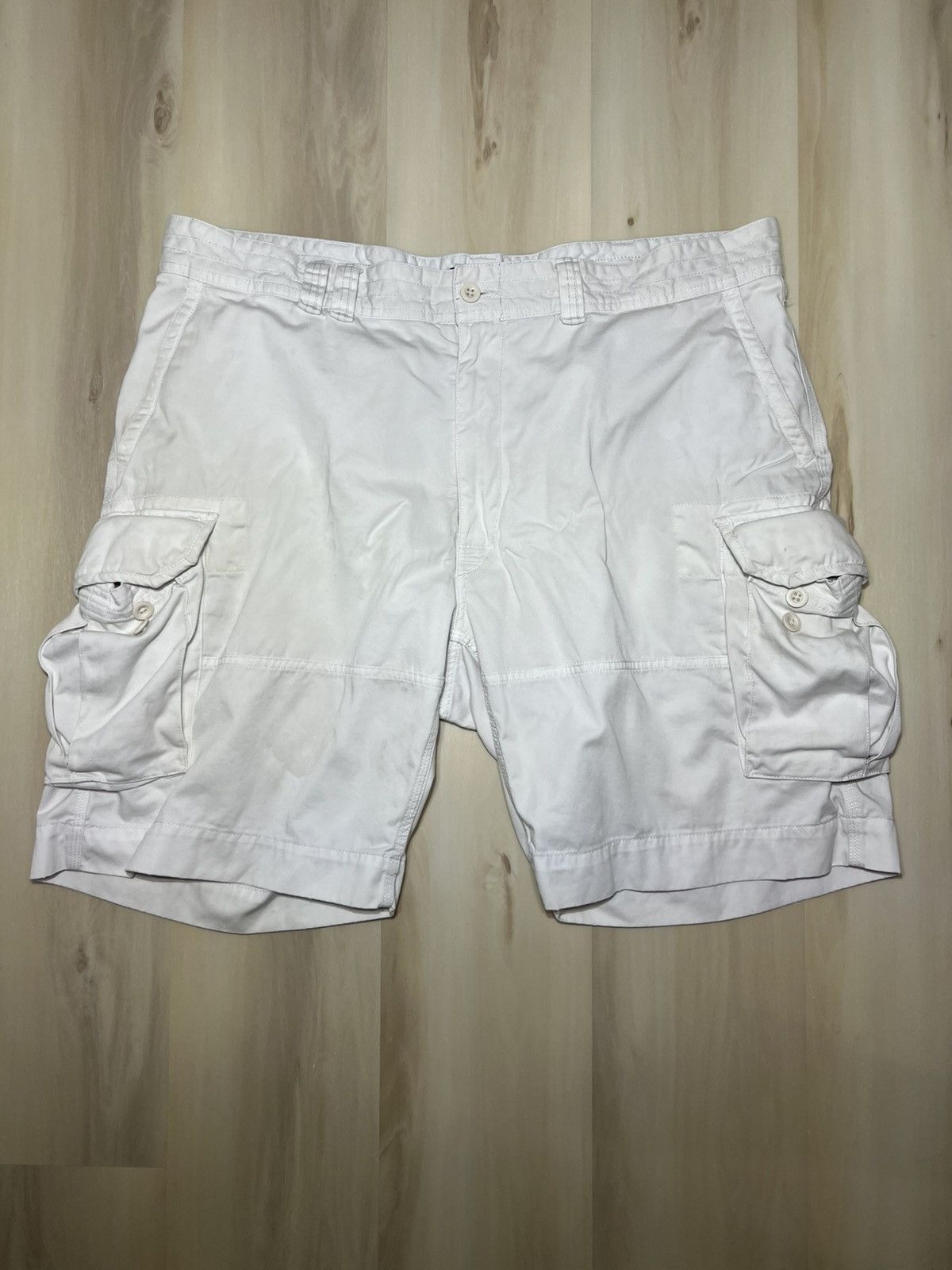 Polo Ralph Lauren Polo Ralph Lauren Shorts sz 42 White Cargo Pockets Utility Size US 42 / EU 58 - 1 Thumbnail
