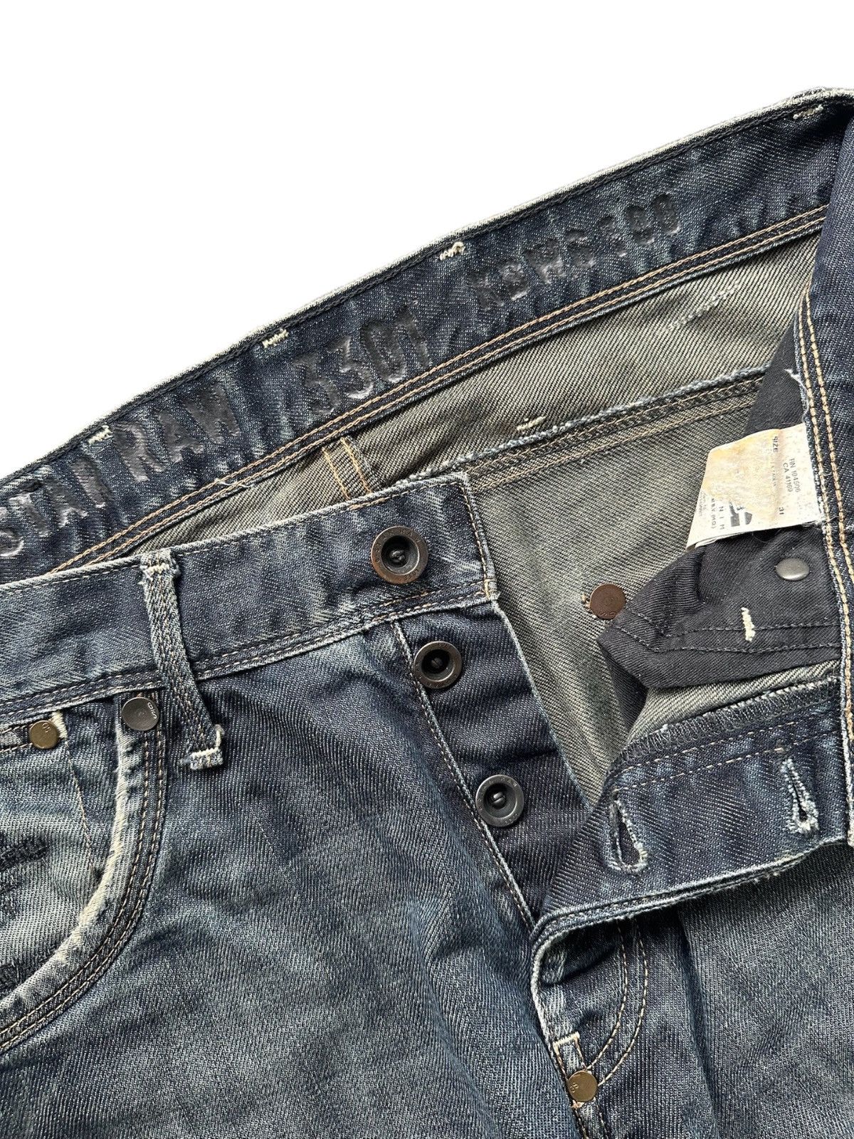 G-Star G Star Raw Grey Denim Jeans Size US 33 - 6 Thumbnail