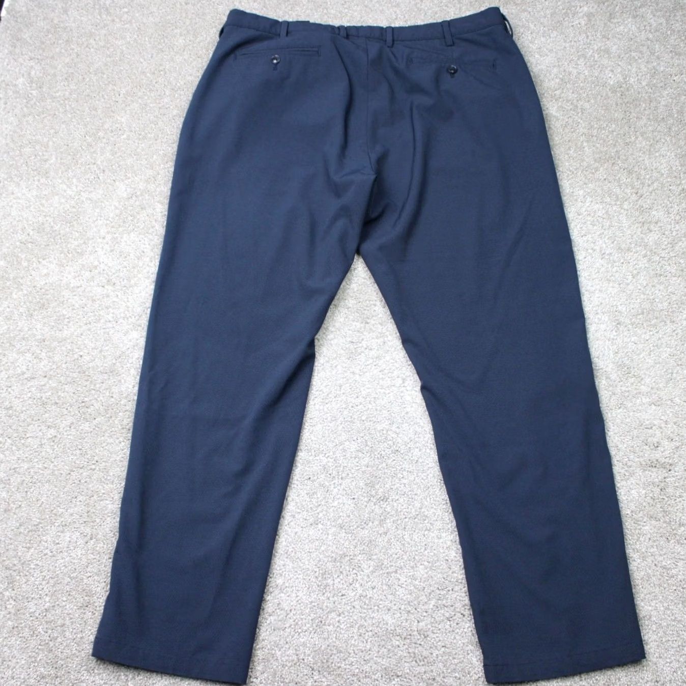 Vintage Greg Norman Pants Mens 40x30 Blue Flat Front Polyester Stretch Straight Leg Pants Size US 40 / EU 56 - 5 Thumbnail