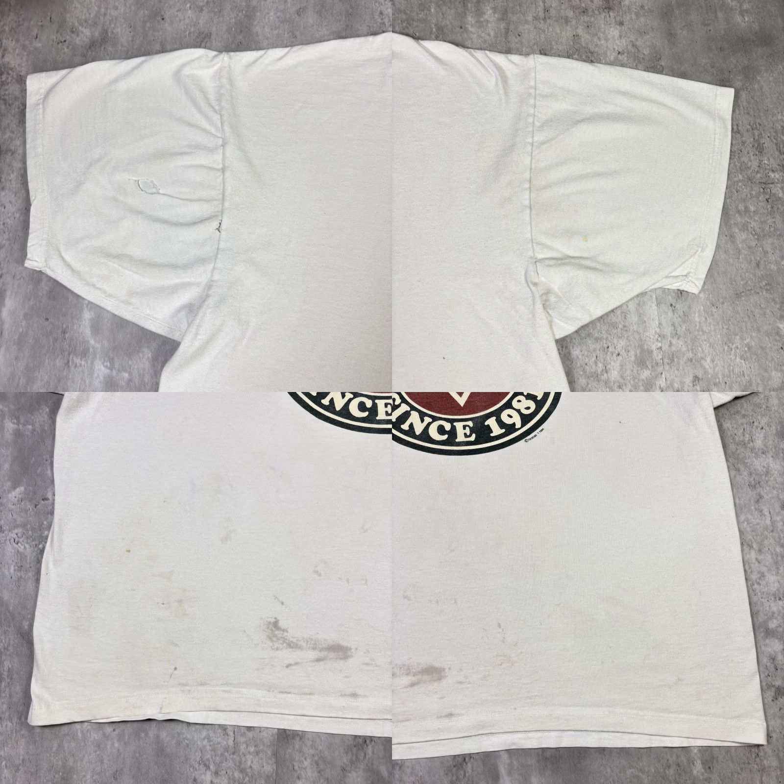 Guess VINTAGE GUESS T SHIRT White Oversized XL 90s Distressed Worn Crew Neck Short Sleeve Men Size US XL / EU 56 / 4 - 8 Thumbnail