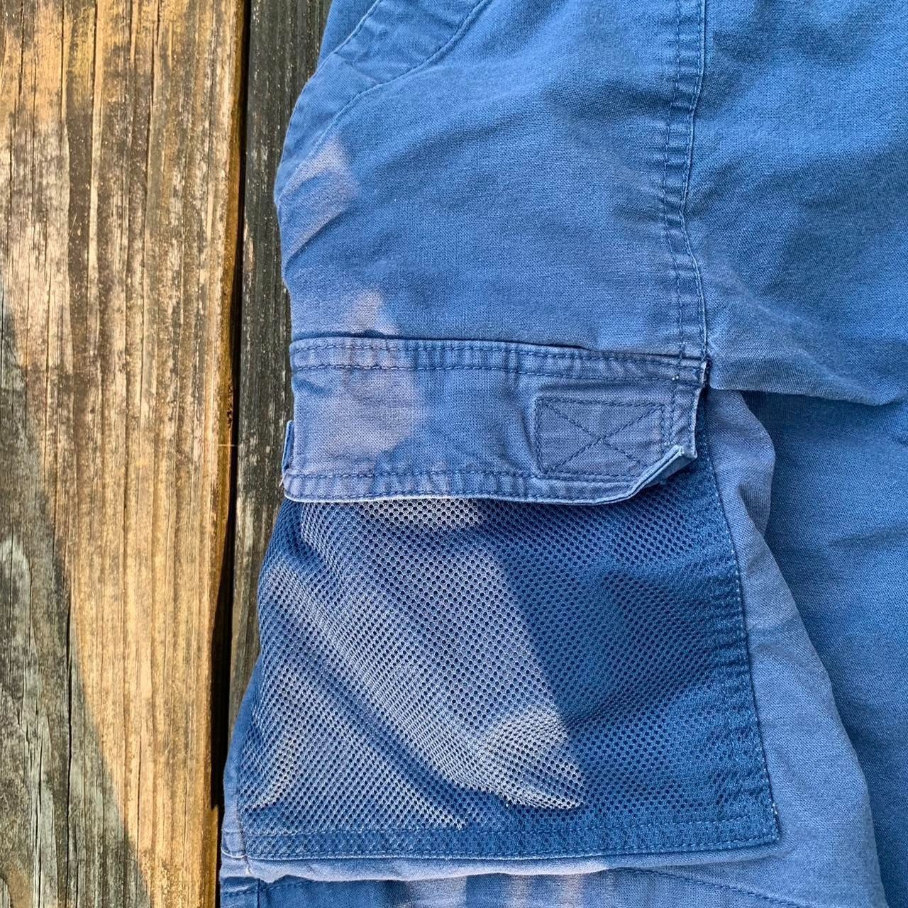 Vintage 80’s royal blue Columbia Pfg Fishing shorts cargo
