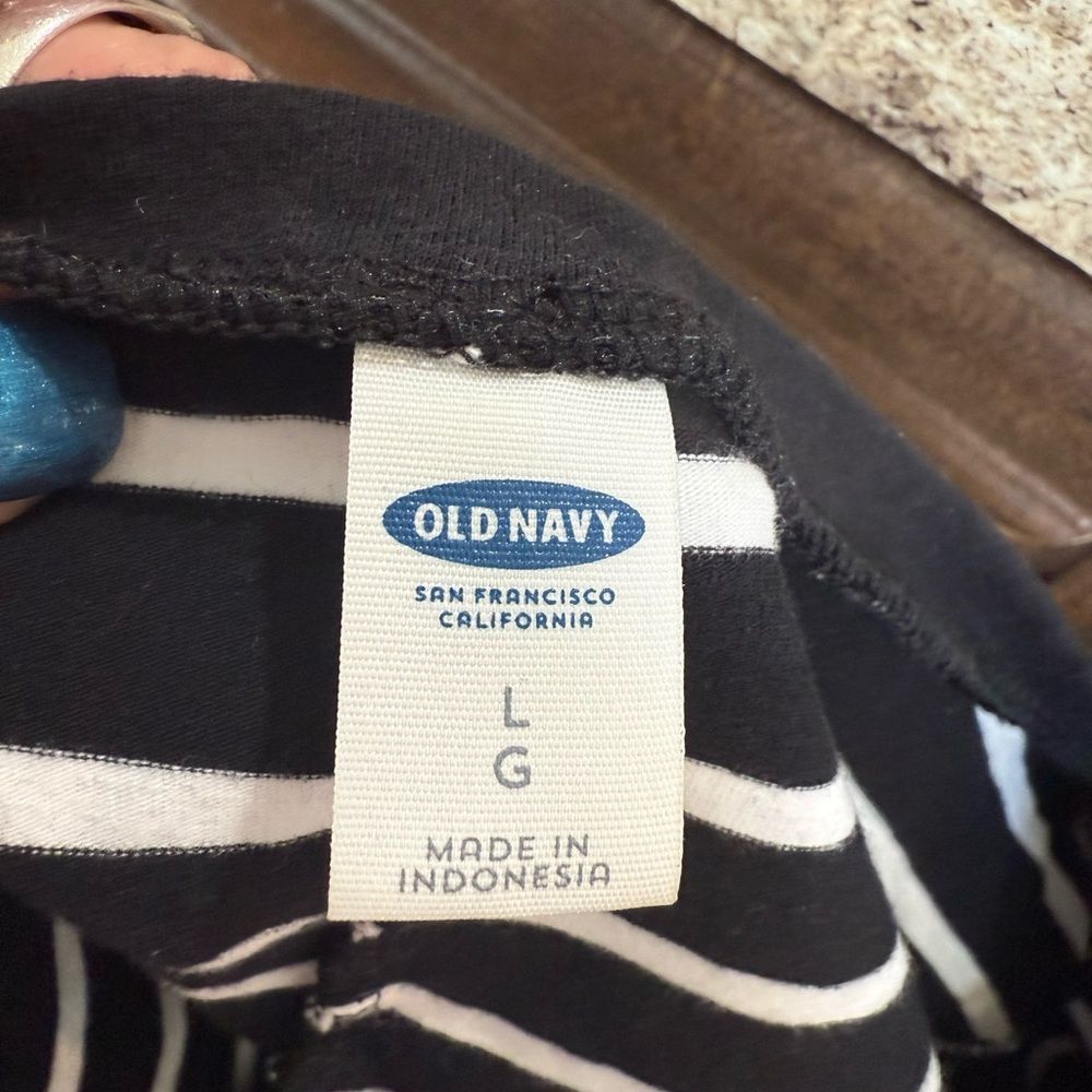 Old Navy Old Navy Black and White Sheath Mini Dress Size L / US 10 / IT 46 - 5 Thumbnail