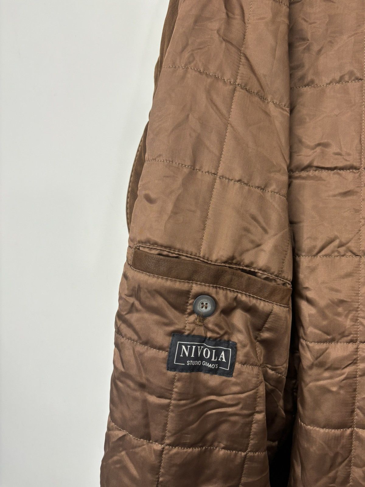 Gimo's Gimo’s Nivola Studio Brown Italian Leather Long Coat Jacket Size US L / EU 52-54 / 3 - 14 Thumbnail