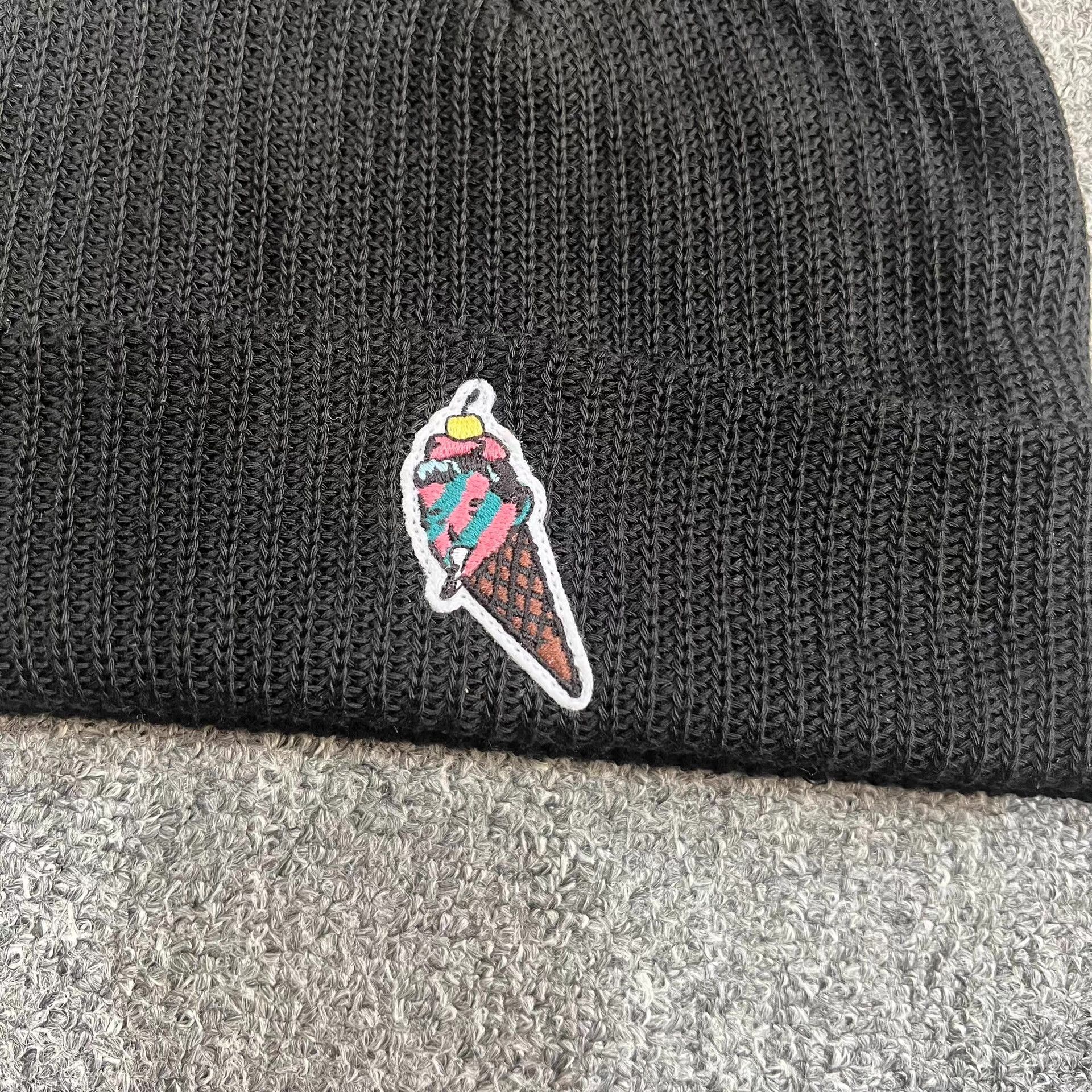 Billionaire Boys Club BBC ICECREAM Face Ice Cream Knitted Beanie Q7 Size ONE SIZE - 2 Thumbnail