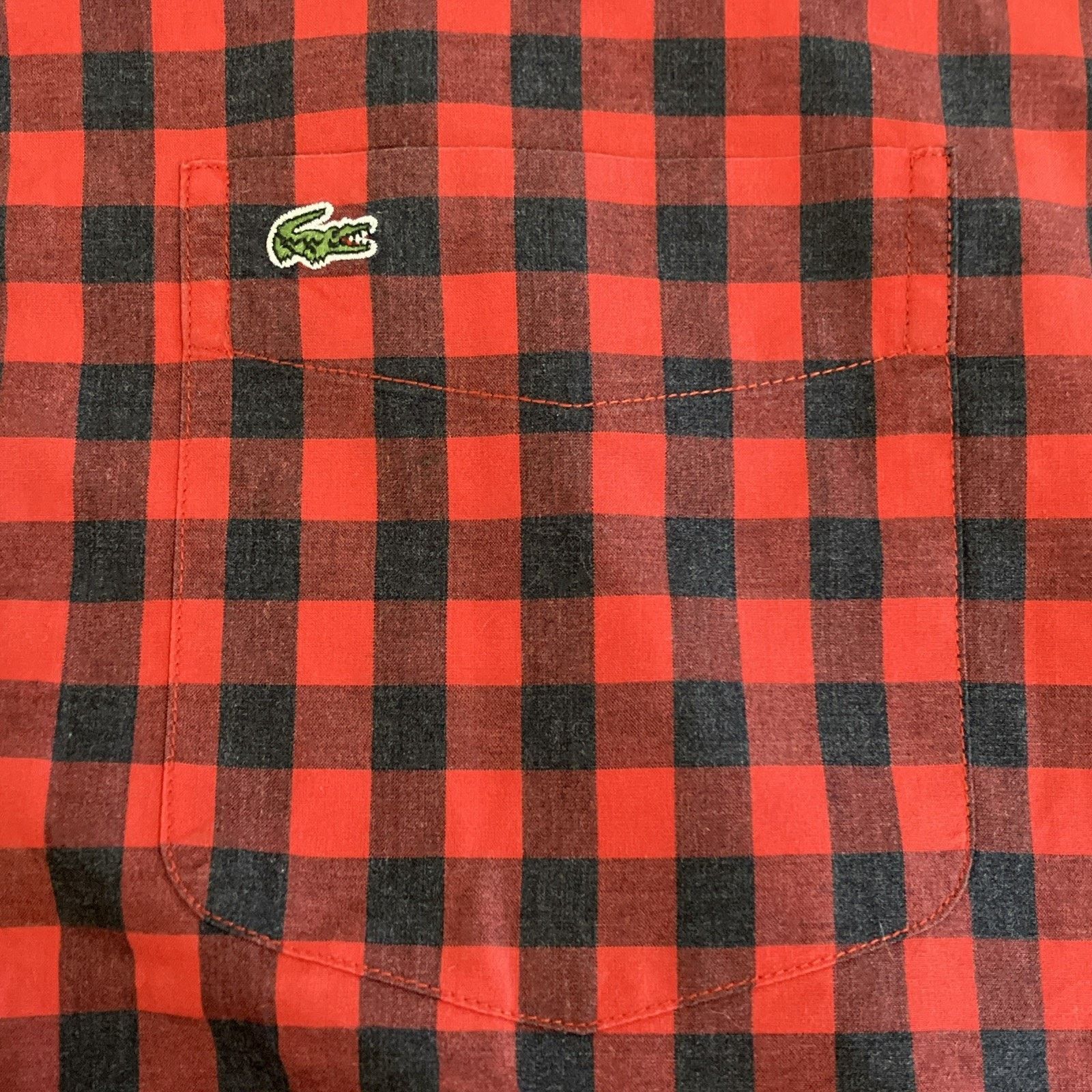 Lacoste Lacoste Men Regular Fit Checkered Button Down Shirt Large 44 Size US L / EU 52-54 / 3 - 4 Thumbnail