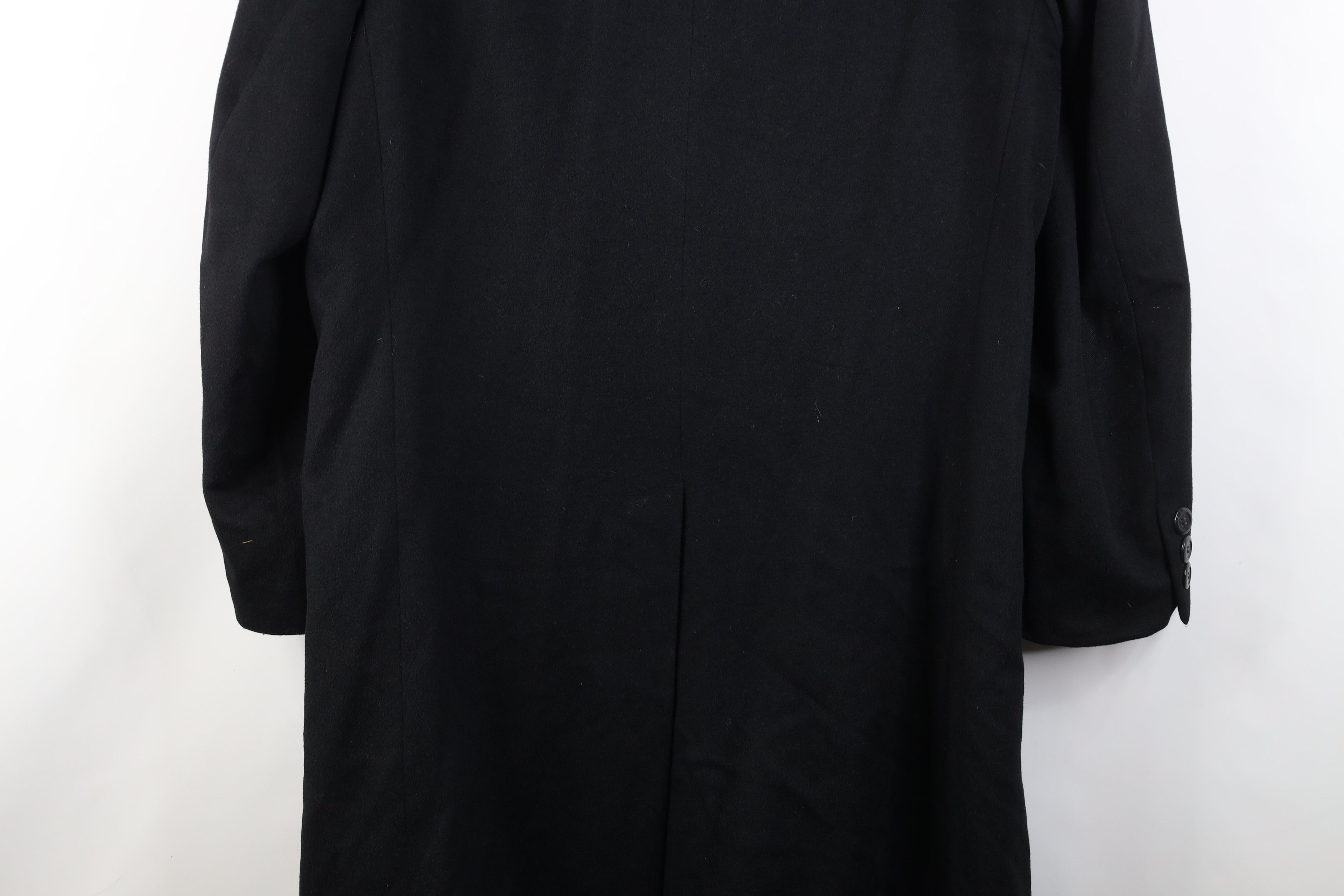 Vintage Vintage Streetwear Cashmere Button Overcoat Jacket Black Size US XXL / EU 58 / 5 - 16 Thumbnail