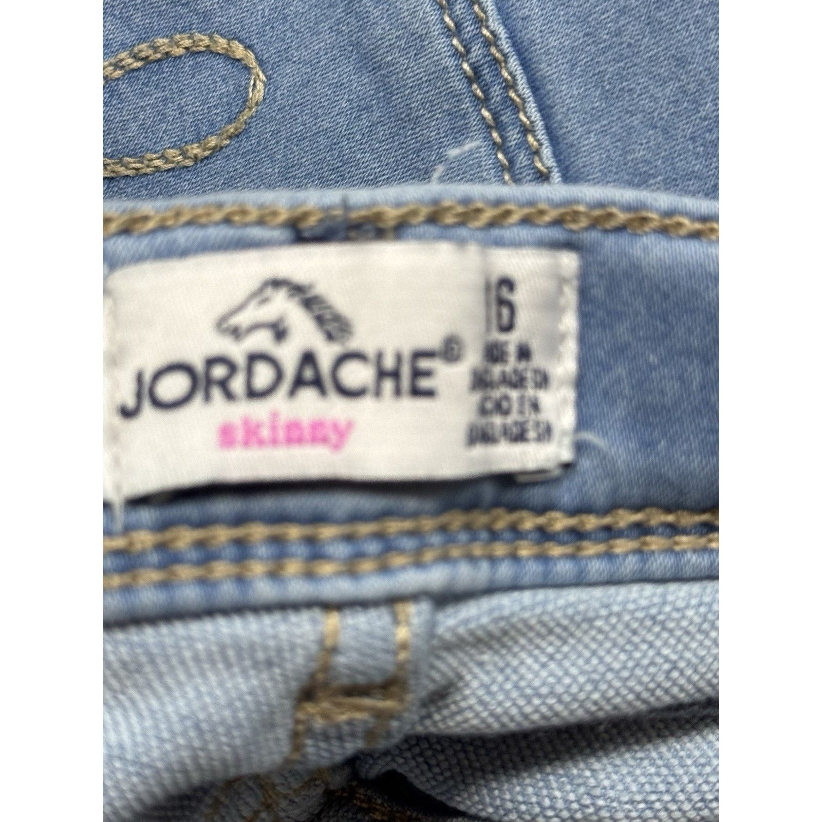 Jordache JORDACHE GIRLS SKINNY JEANS LIGHT BLUE SIZE 10 Size 32" / US 10 / IT 46 - 10 Thumbnail