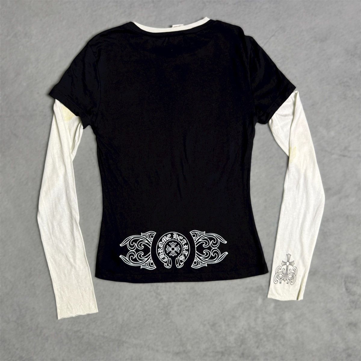 Chrome Hearts RARE! VINTAGE! Layered Cut & Sew Tribal Chrome Size US S / EU 44-46 / 1 - 1 Thumbnail