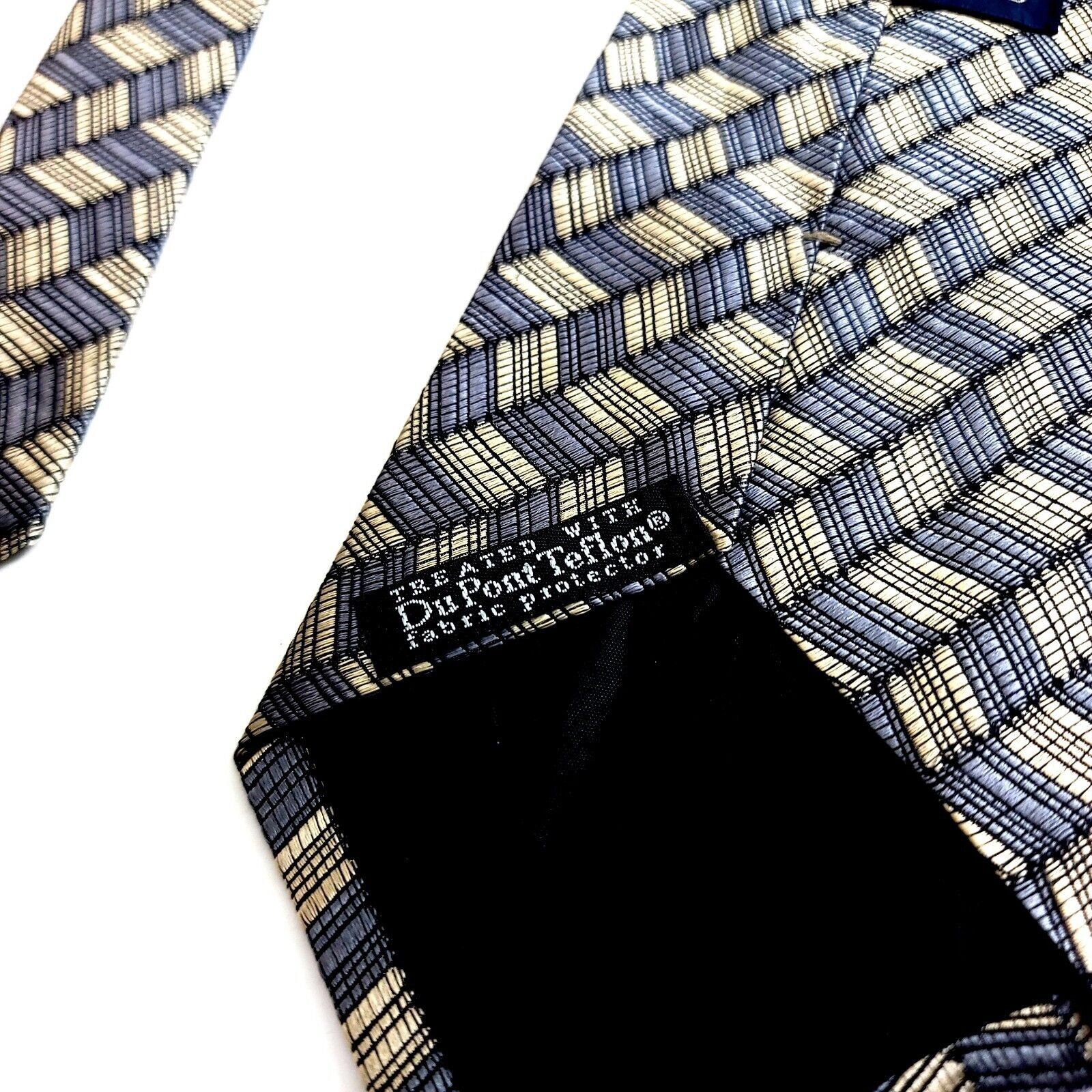 Dockers Dockers Abstract Geometric Woven Tan Gray Du Pont Teflon Wid Size ONE SIZE - 4 Thumbnail