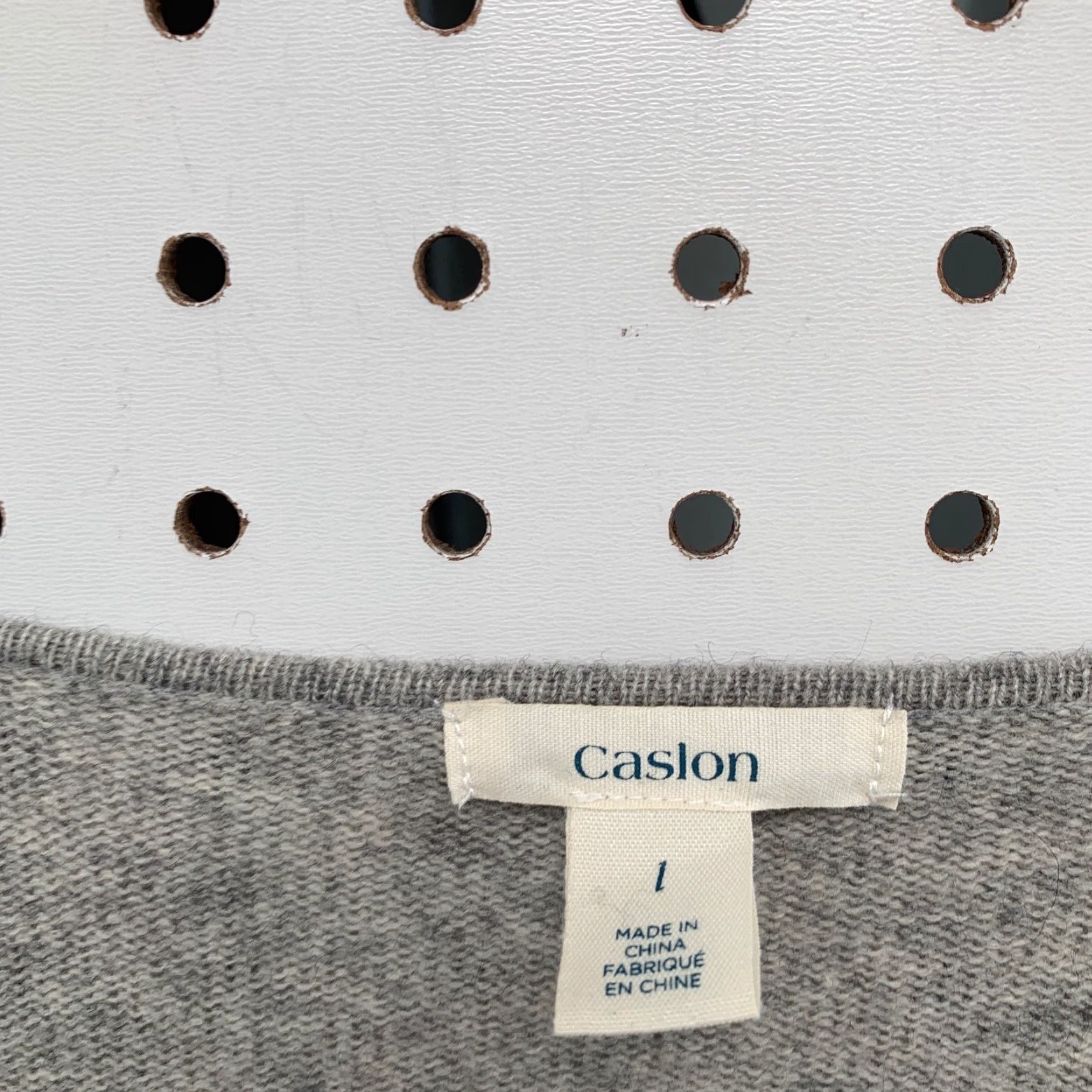 Vintage Caslon Wool Cashmere Blend Sweater Womens Size 1 Gray V-Neck Long Sleeve Size XS / US 0-2 / IT 36-38 - 7 Thumbnail