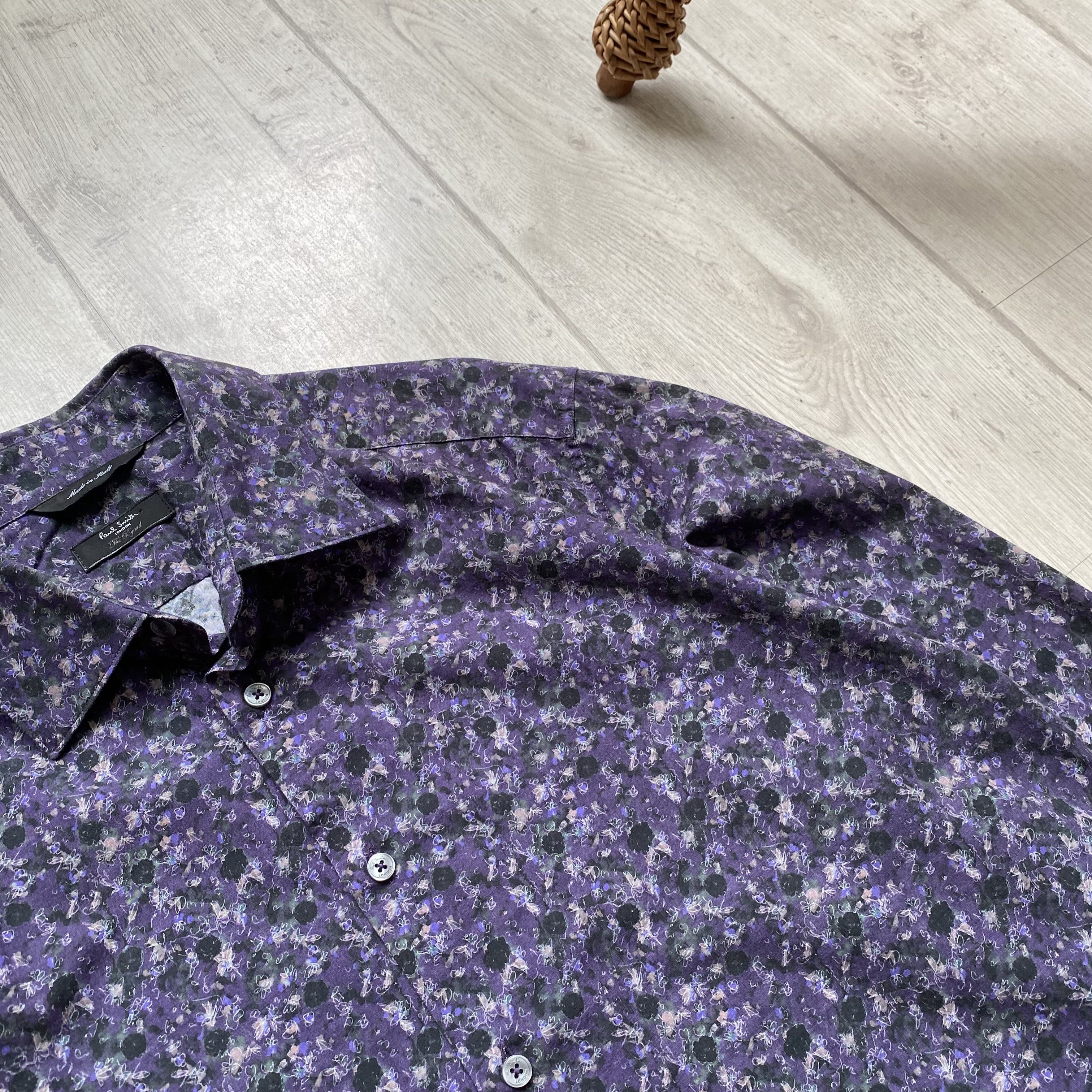 Paul Smith 🌺 Paul Smith Designer Shirt Floral Monogram Size US L / EU 52-54 / 3 - 6 Thumbnail
