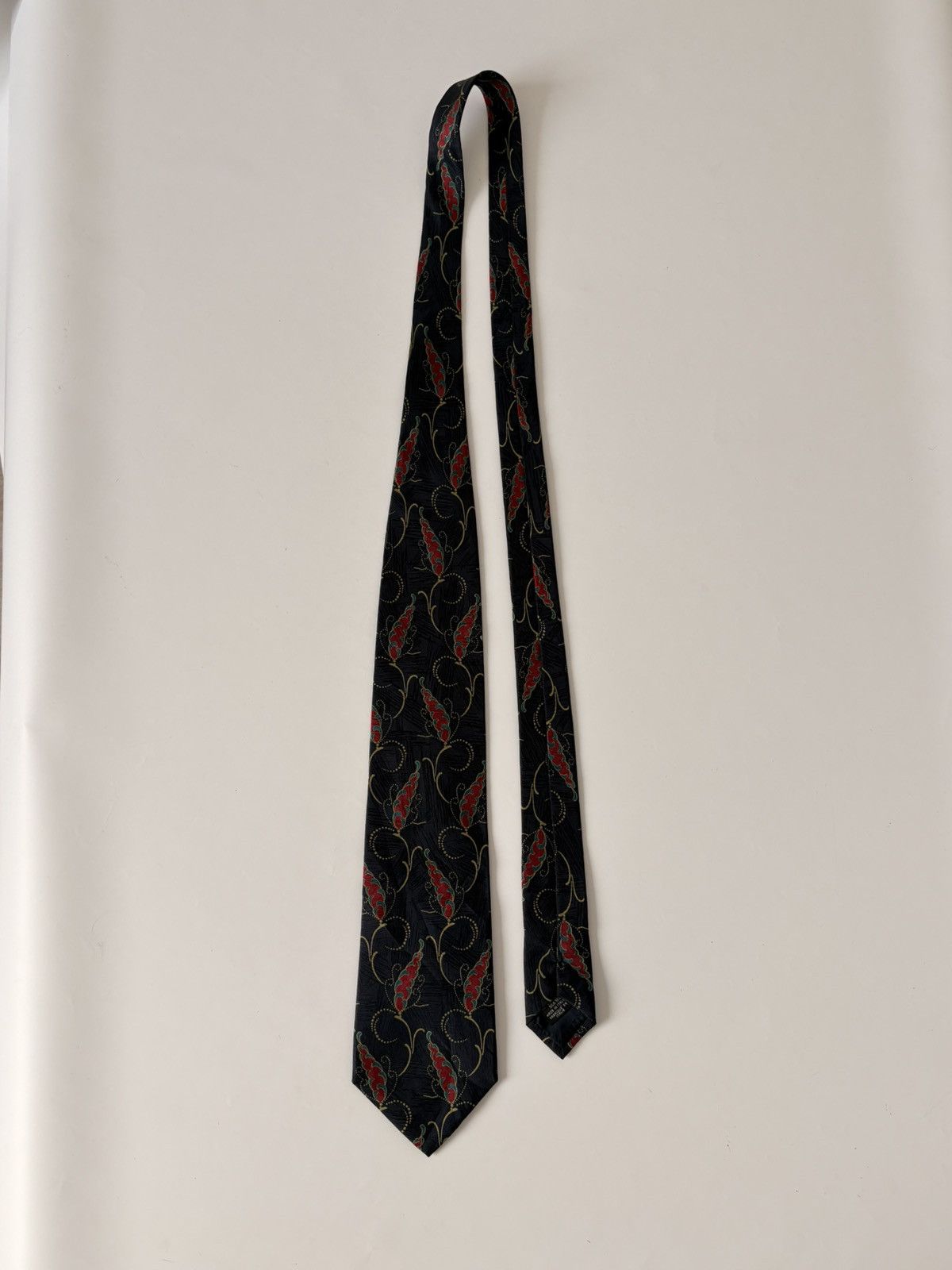 Giorgio Armani GEORGIO ARMANI CRAVATTE VINTAGE SILK RED AND BLACK TIE ITALY Size ONE SIZE - 6 Thumbnail