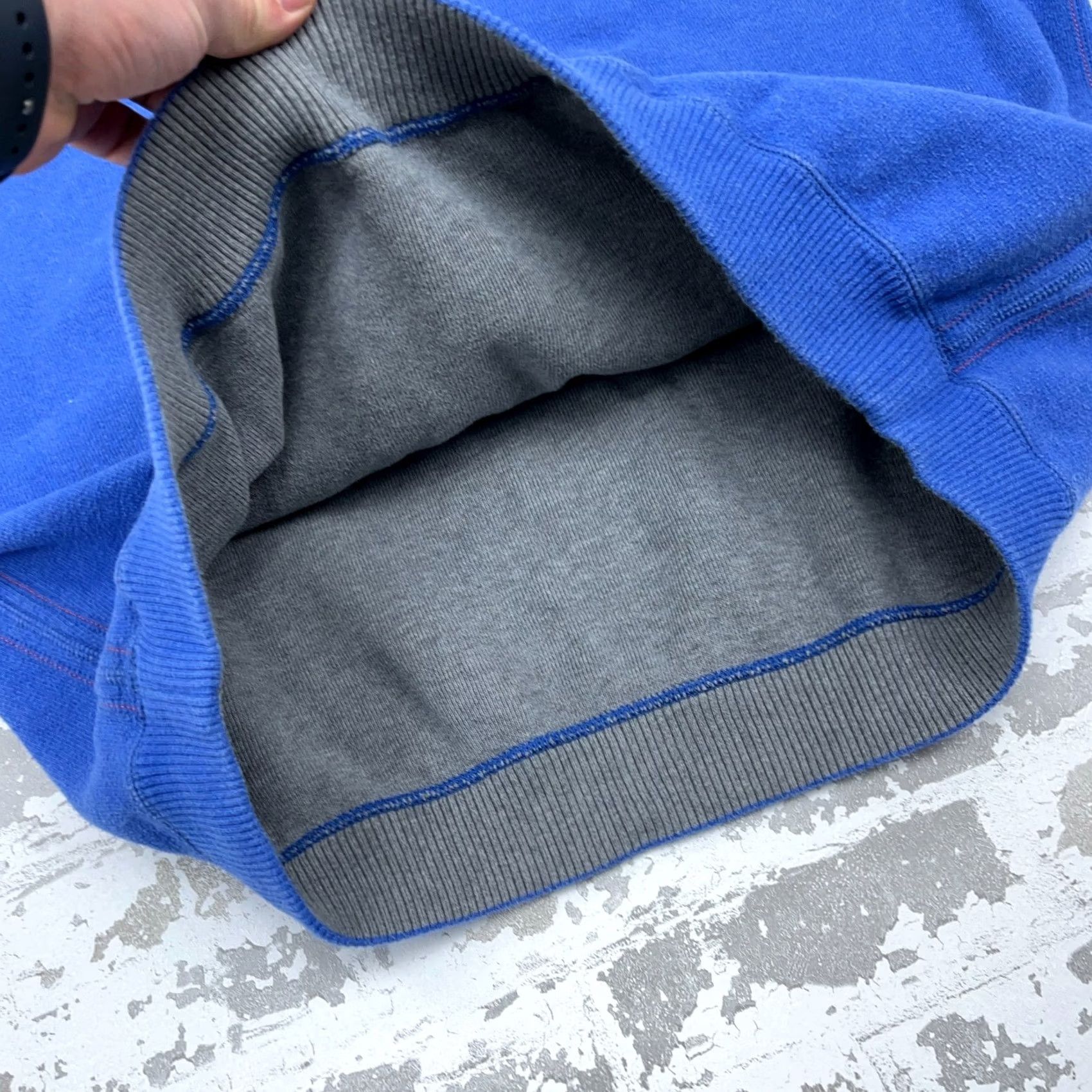Tommy Bahama Tommy Bahama Sweater Men Large Blue Gray Quarter Zip Reversible Sweatshirt Fish Size US XL / EU 56 / 4 - 6 Thumbnail