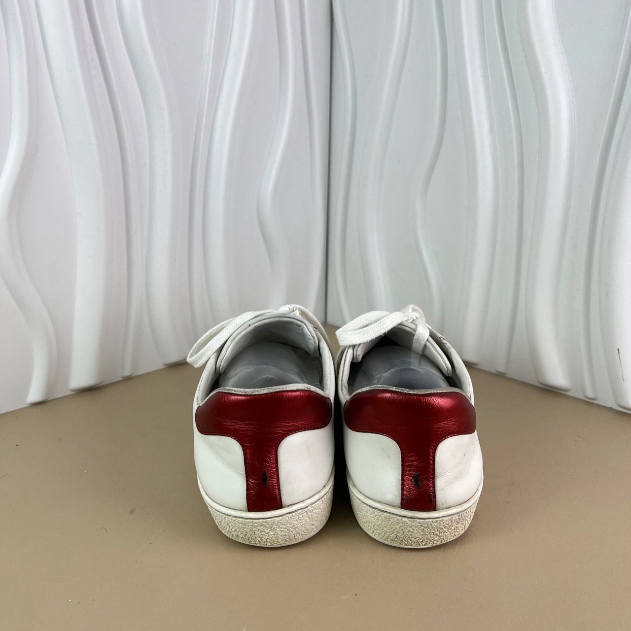 Gucci Gucci Womens White & Red Logo Webbing Low-Top Sneakers Size Size US 6.5 / IT 36.5 - 7 Thumbnail