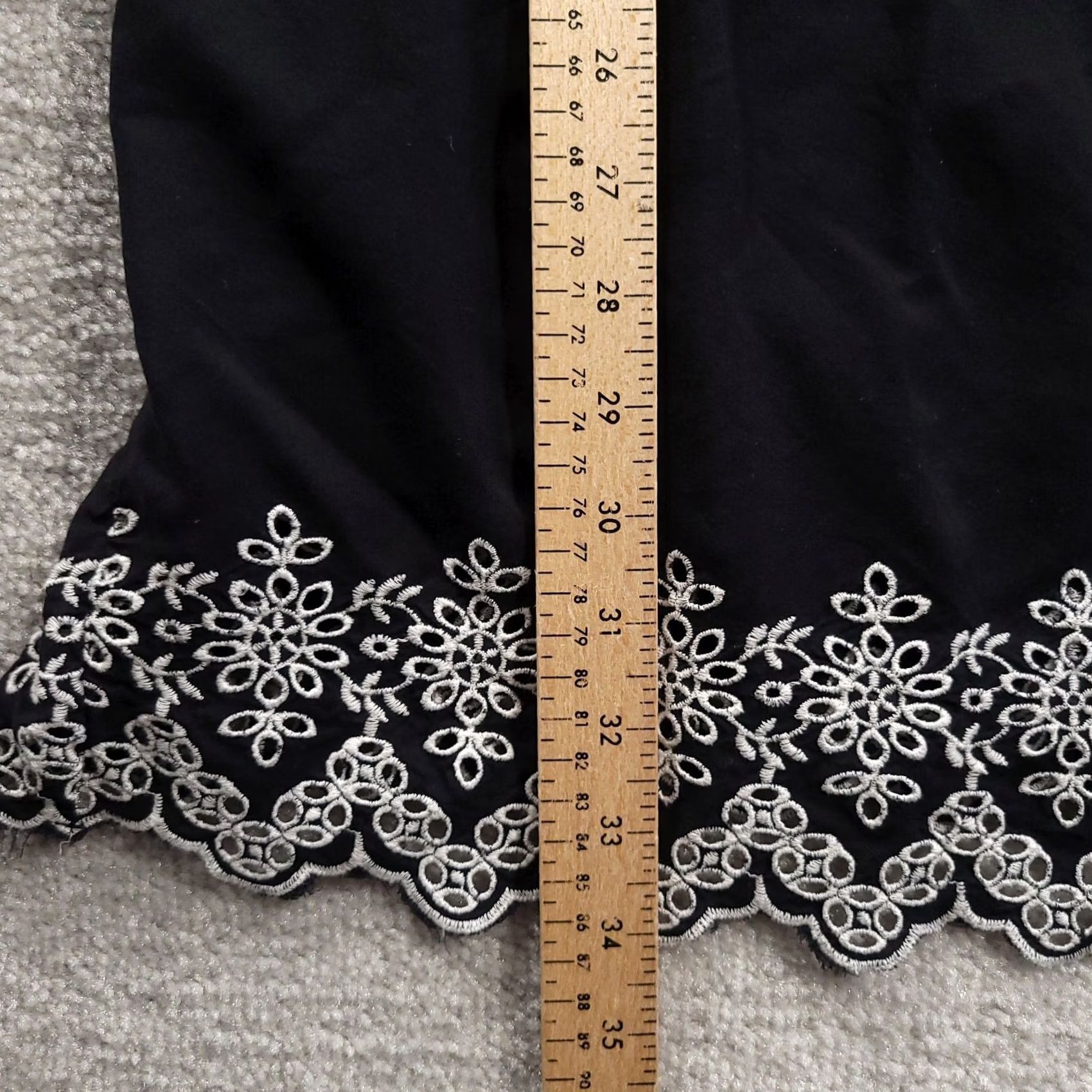 Old Navy Final Answer: Old Navy Floral Dress Small Black Spaghetti Strap Embroidery Pullover - Vintage - Womens Casual Style - Short Sleeve - Size S / US 4 / IT 40 - 7 Thumbnail