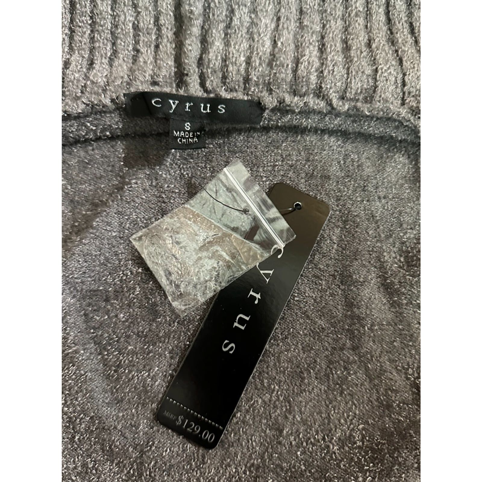 Vintage Cyrus Sweater Cardigan Hooded Gray Small Women's NWT Size S / US 4 / IT 40 - 4 Thumbnail