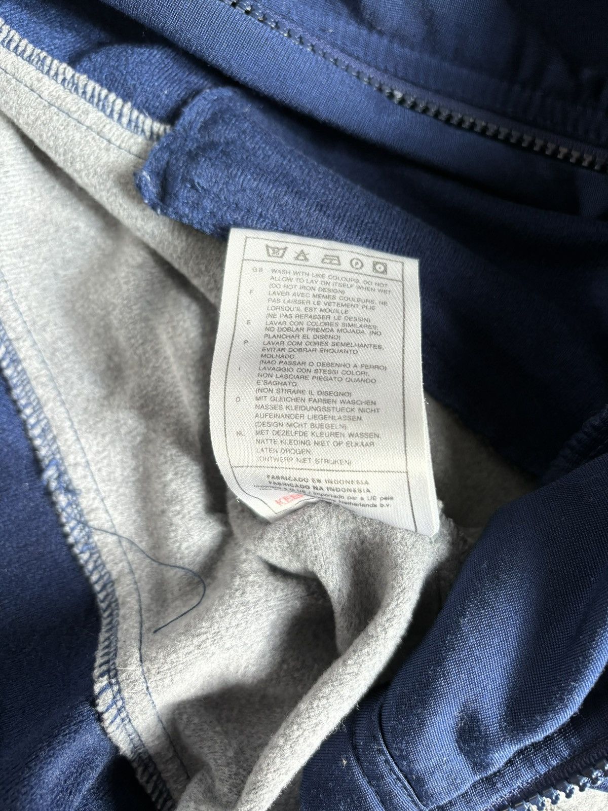 Nike × Nike ACG × Vintage Vintage 80s Navy Nike Zip Hooded Tracksuit Top Size US XL / EU 56 / 4 - 7 Thumbnail
