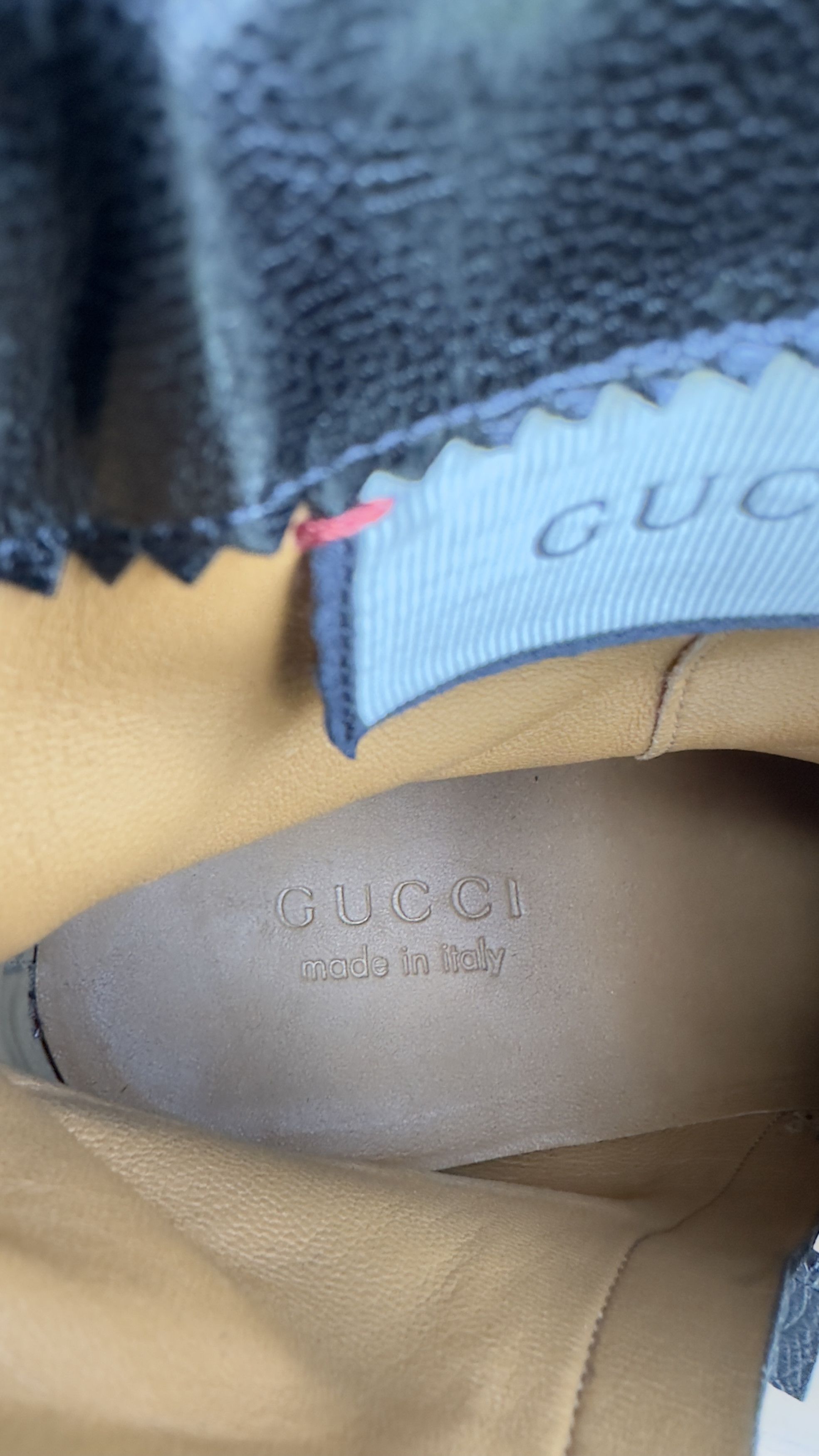 Gucci Gucci Boots Gold Trimmed suede lizard skin boots black. Size US 11 / EU 44 - 6 Thumbnail