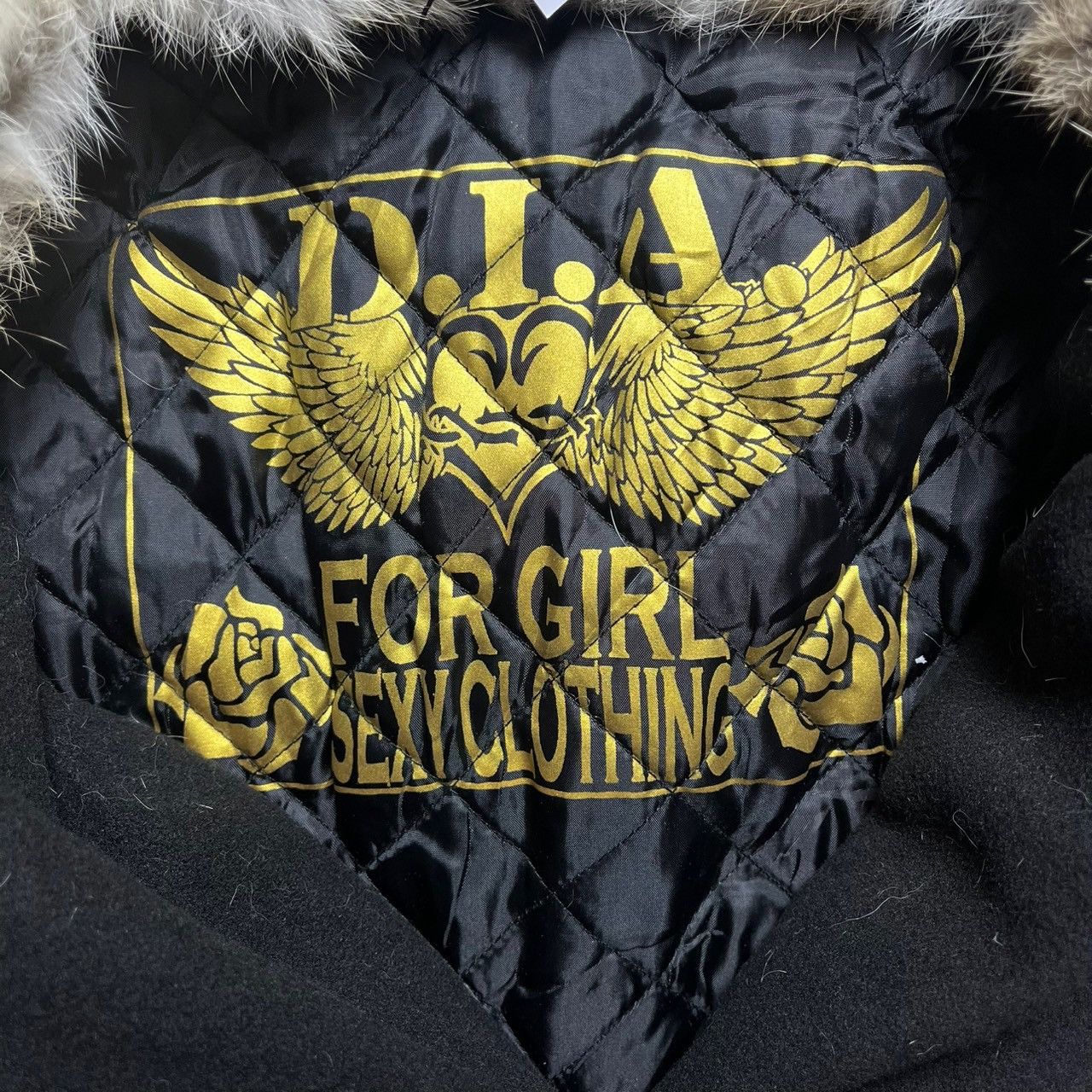 If Six Was Nine × Japanese Brand × Le Grande Bleu (L.G.B.) Black Faux Fur Trimmed Jacket Size S / US 4 / IT 40 - 2 Thumbnail