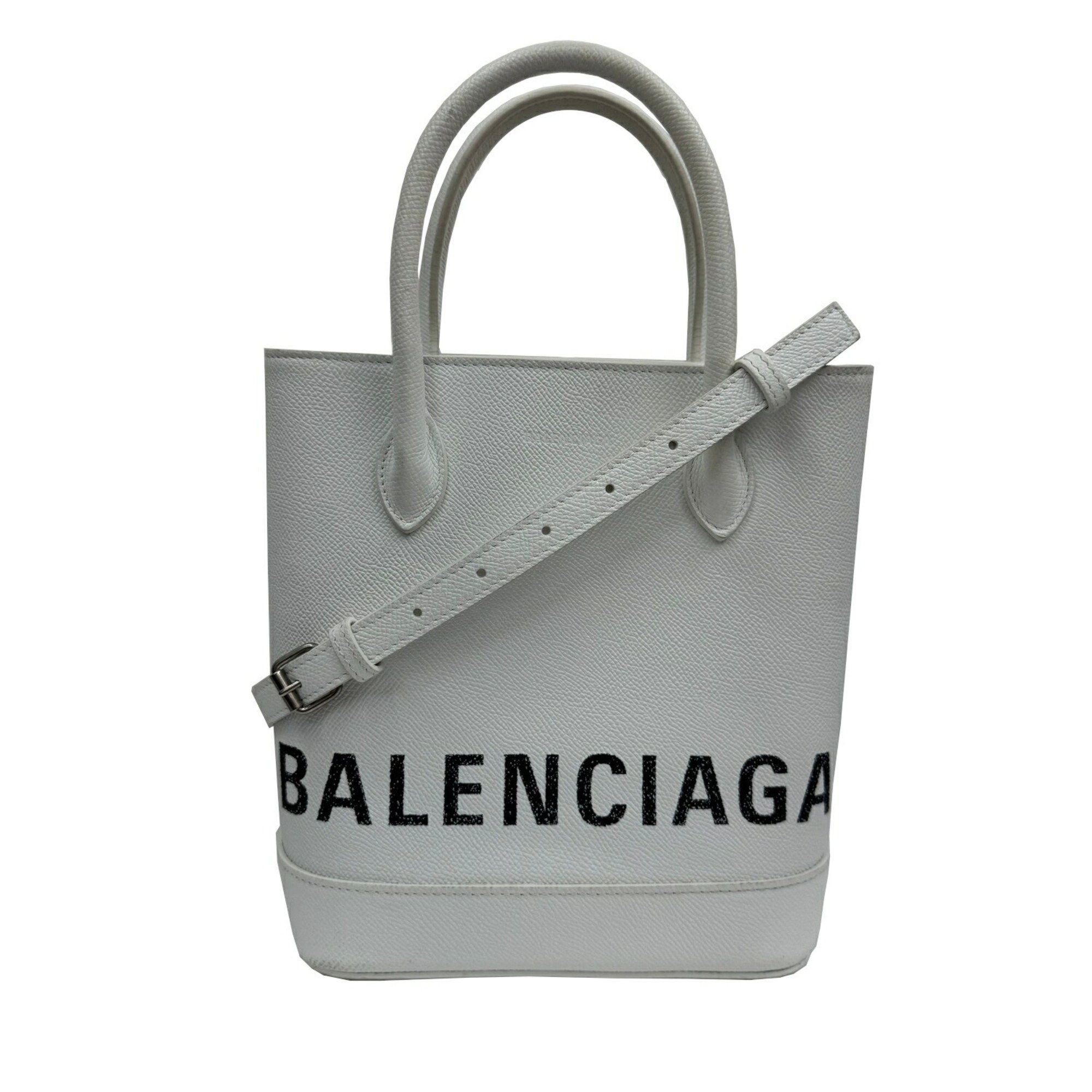 Balenciaga Ville Xxs Shoulder Bag Handbag 569586 White Women's
