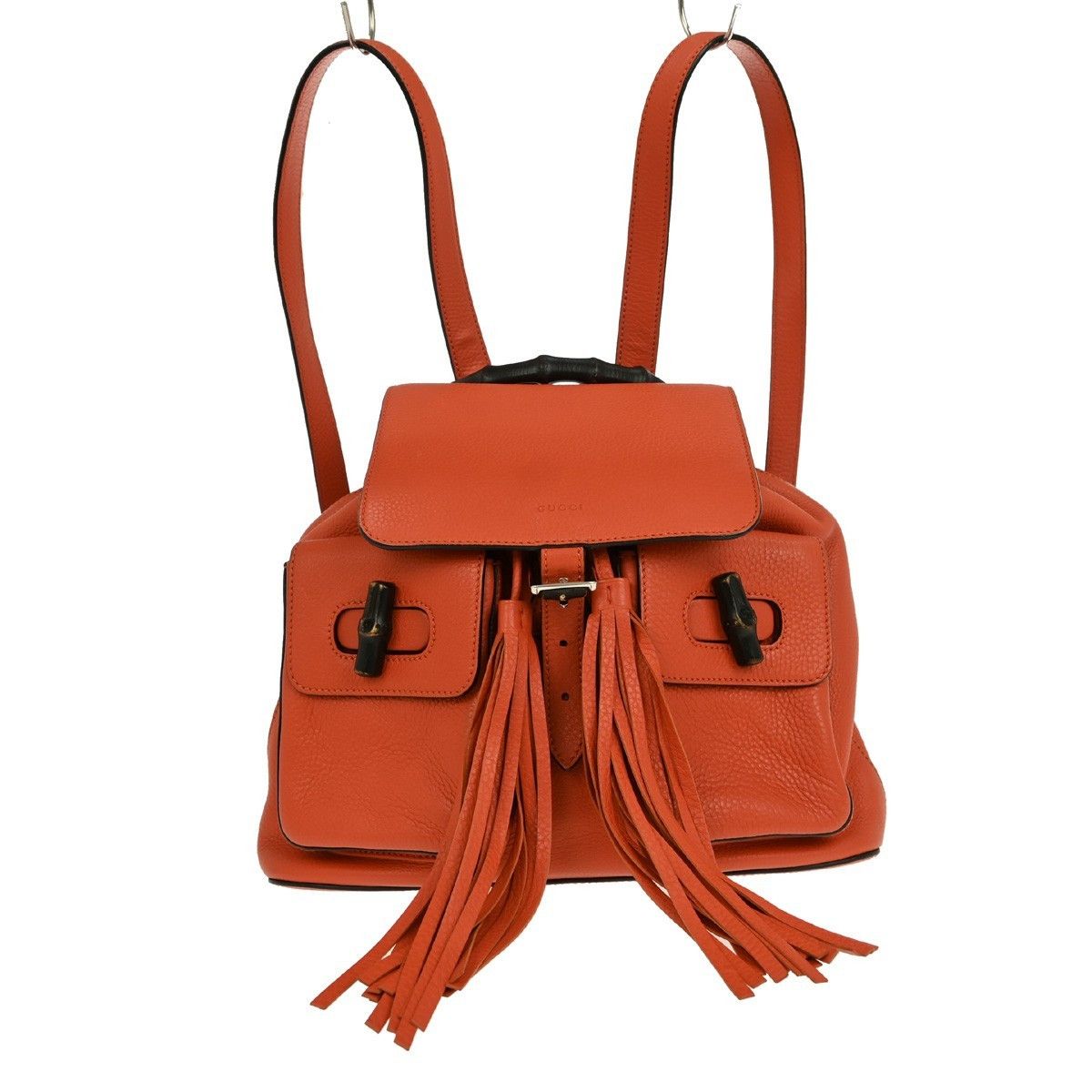 Gucci Gucci Bamboo Tassel Backpack Leather Size ONE SIZE - 1 Thumbnail