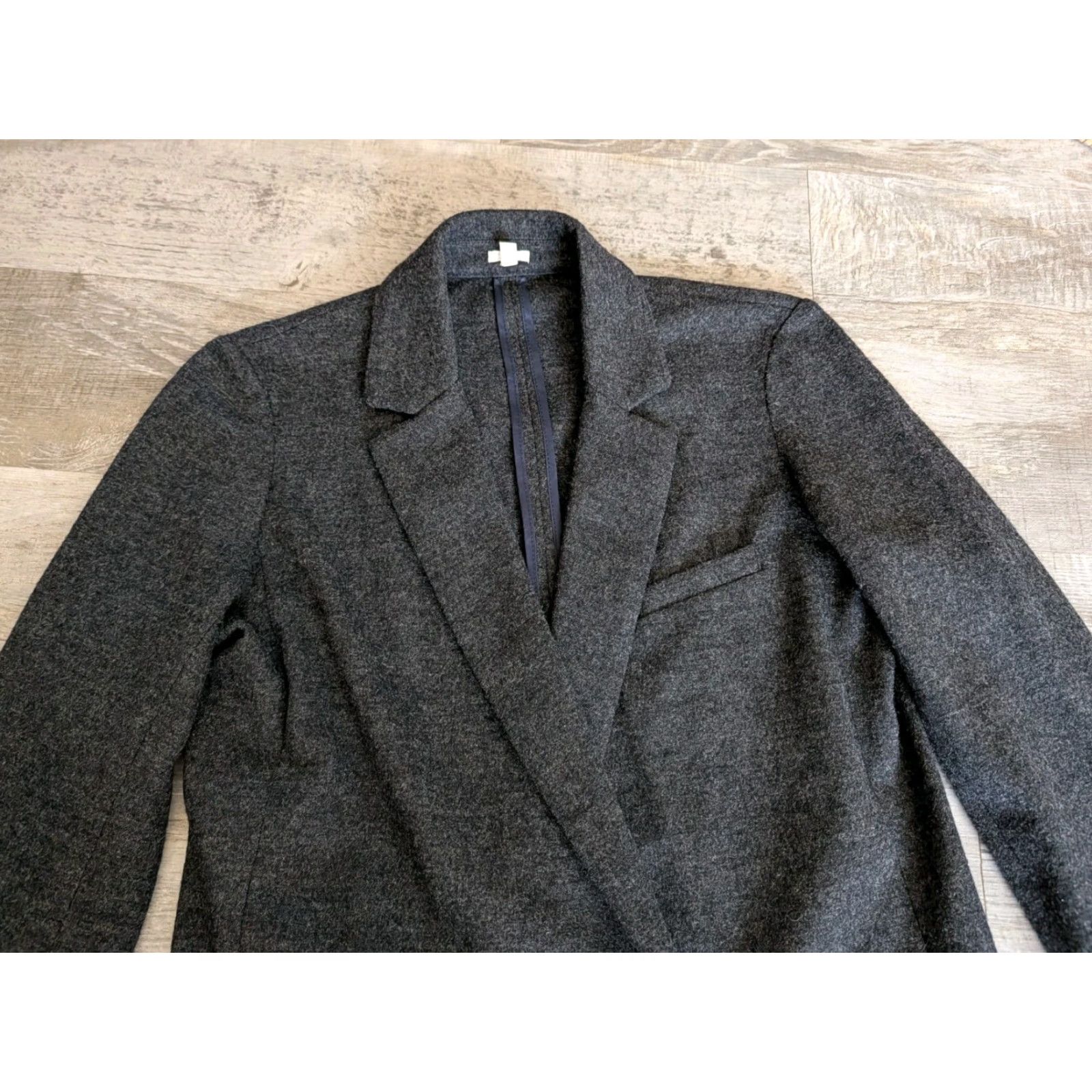 J.Crew J.CREW Blazer Wool Benny Womens Grey Double Breasted Jacket Size 2 EUC Jacket/Coat Short Length Button Closure Classic Preppy 3-4? Size XS / US 0-2 / IT 36-38 - 3 Thumbnail