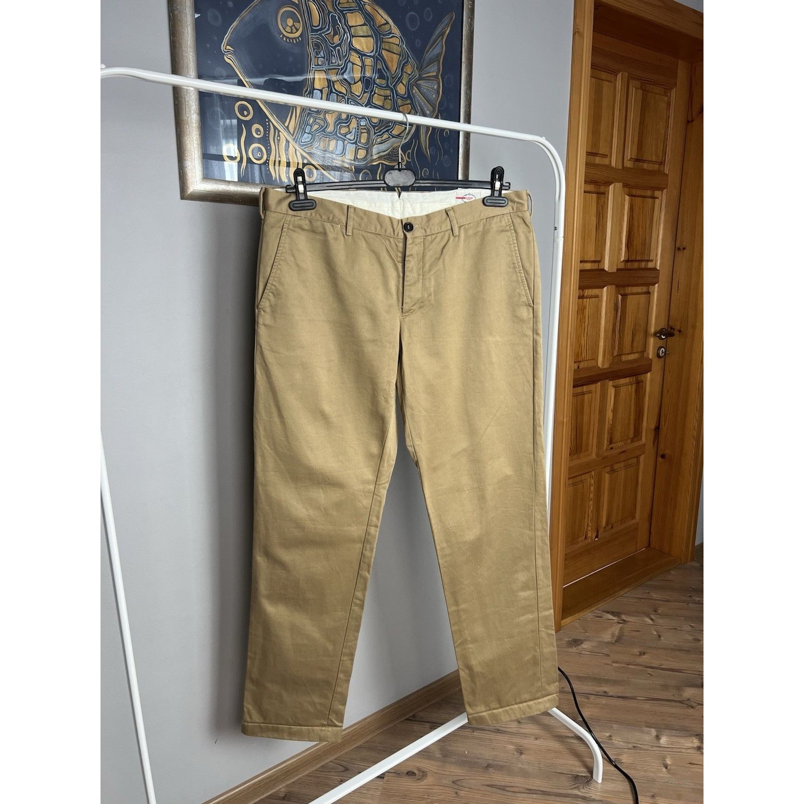 Prada Prada Milano Beige Tab Straight Chino Pants Size 54 Size US 38 / EU 54 - 2 Thumbnail