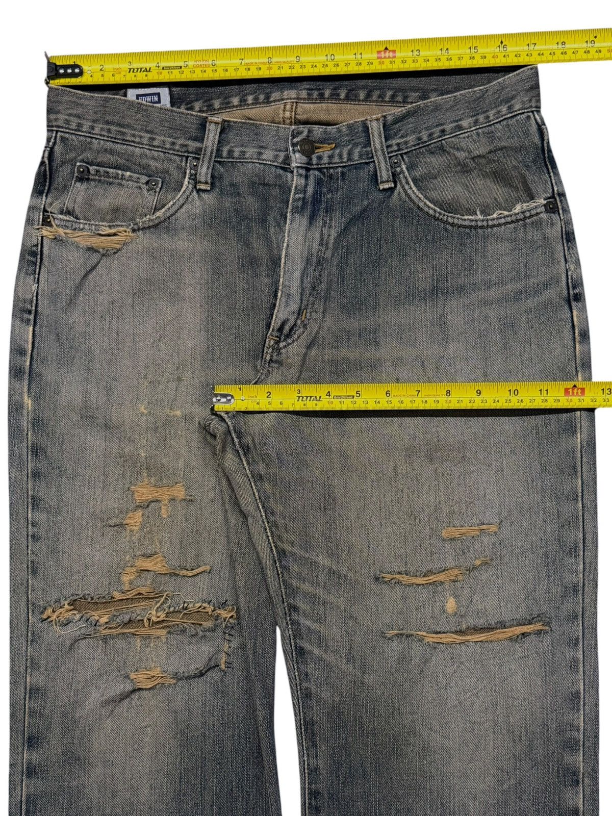 Edwin Vintage EDWIN 403 Japan Denim Jeans | Relaxed Straight | W34 Size US 34 / EU 50 - 17 Thumbnail