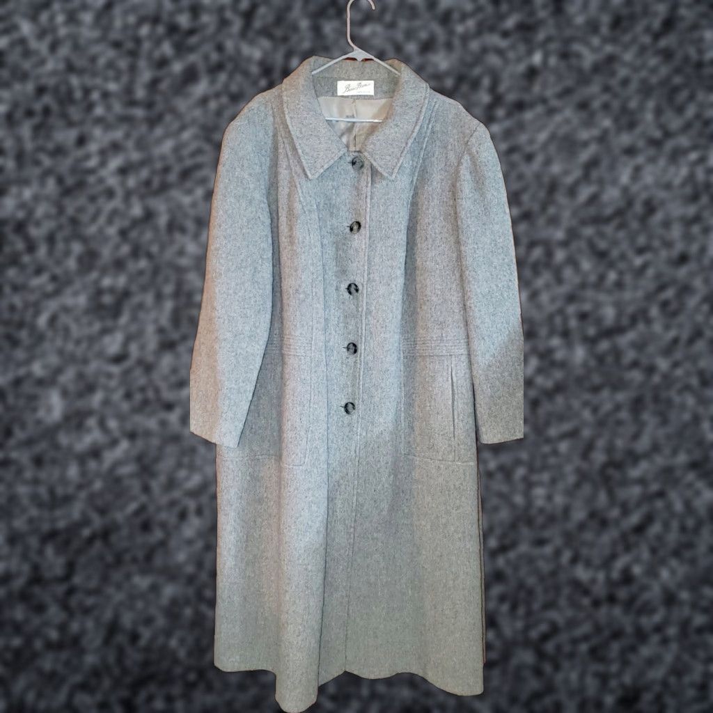 Vintage VINTAGE Beau Brem Gray Wool Blend Winter OverCoat Coat Mens Size 46 Regular Gray Wool Blend Vintage No Size L / US 10 / IT 46 - 1 Thumbnail
