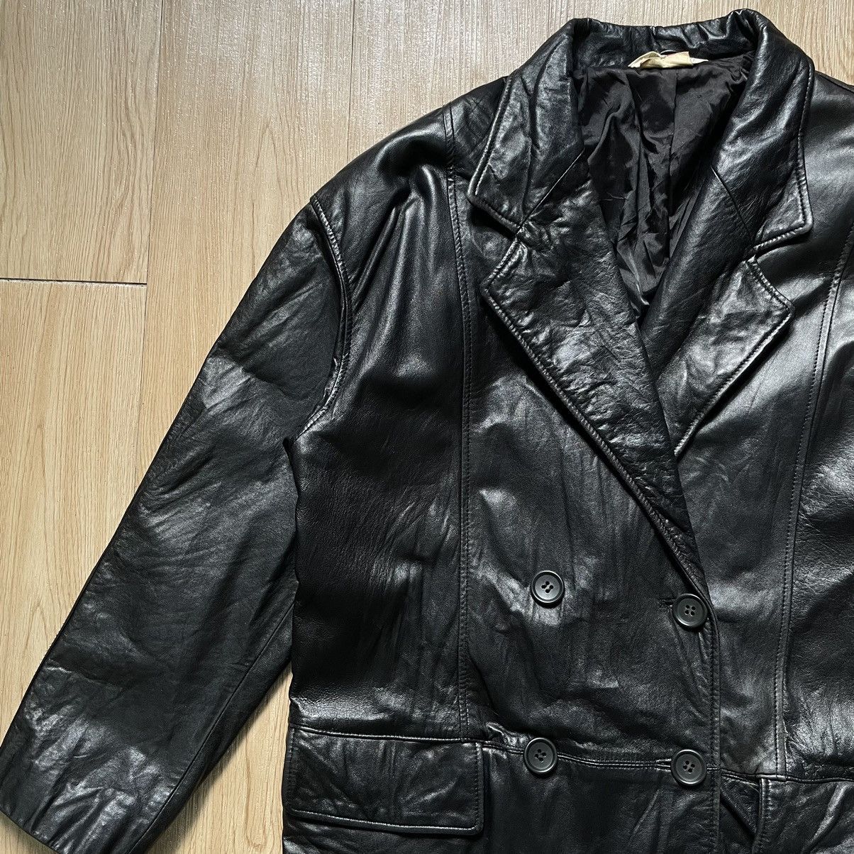 14th Addiction Tainer ruttsu sheep leather double breasted blazer jacket Size M / US 6-8 / IT 42-44 - 3 Thumbnail