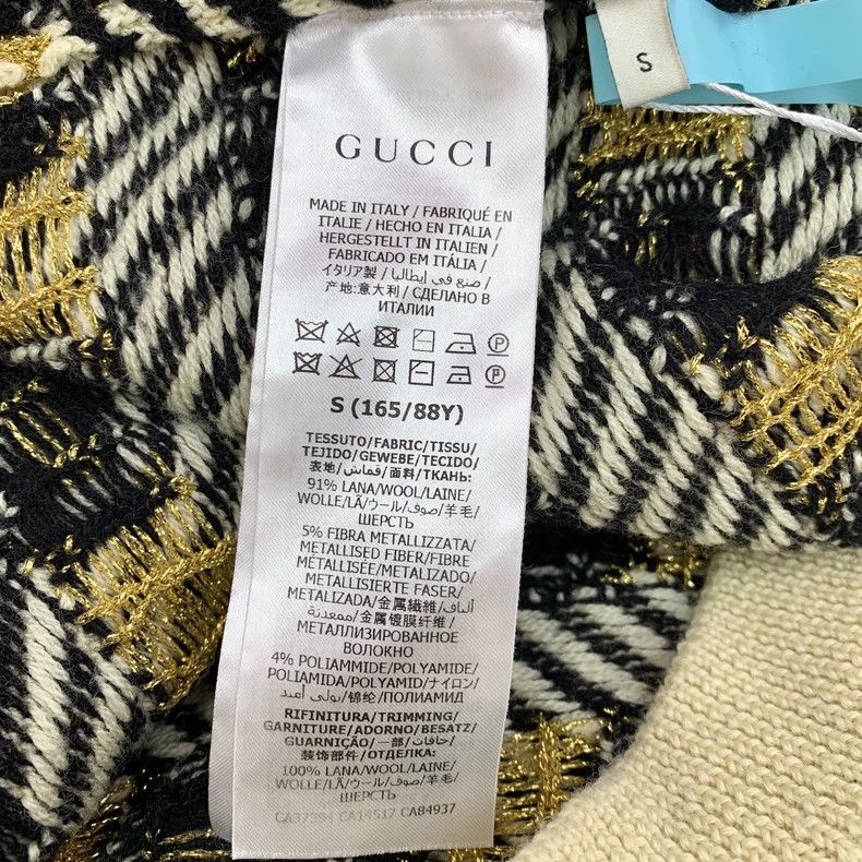 Gucci Gucci Color-blocked logo jacquart full-print wool round-ne Size S / US 4 / IT 40 - 6 Thumbnail