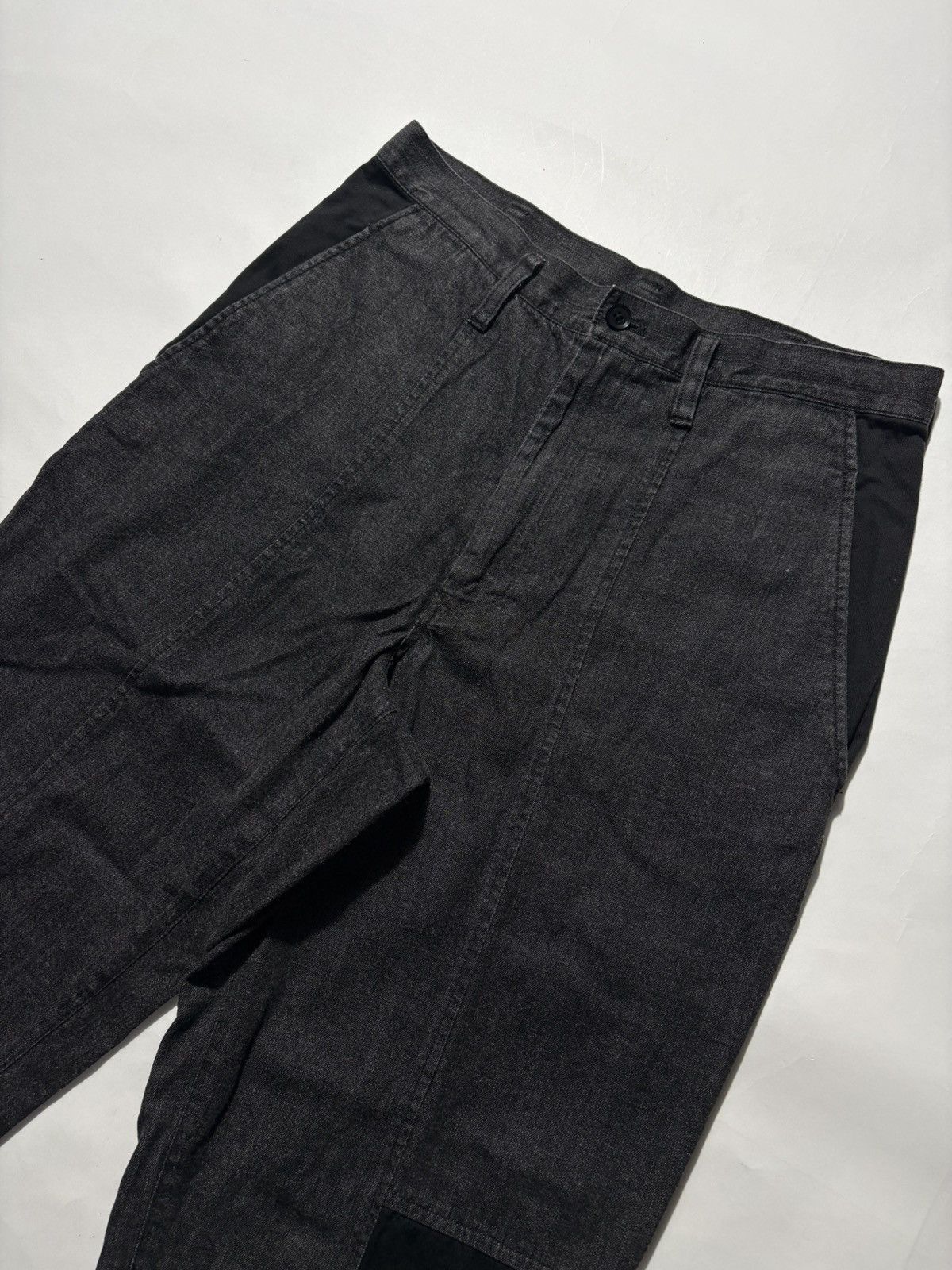 Yohji Yamamoto YOHJI YAMAMOTO POUR HOMME PATCHWORK DENIM PANTS Size US 30 / EU 46 - 3 Thumbnail