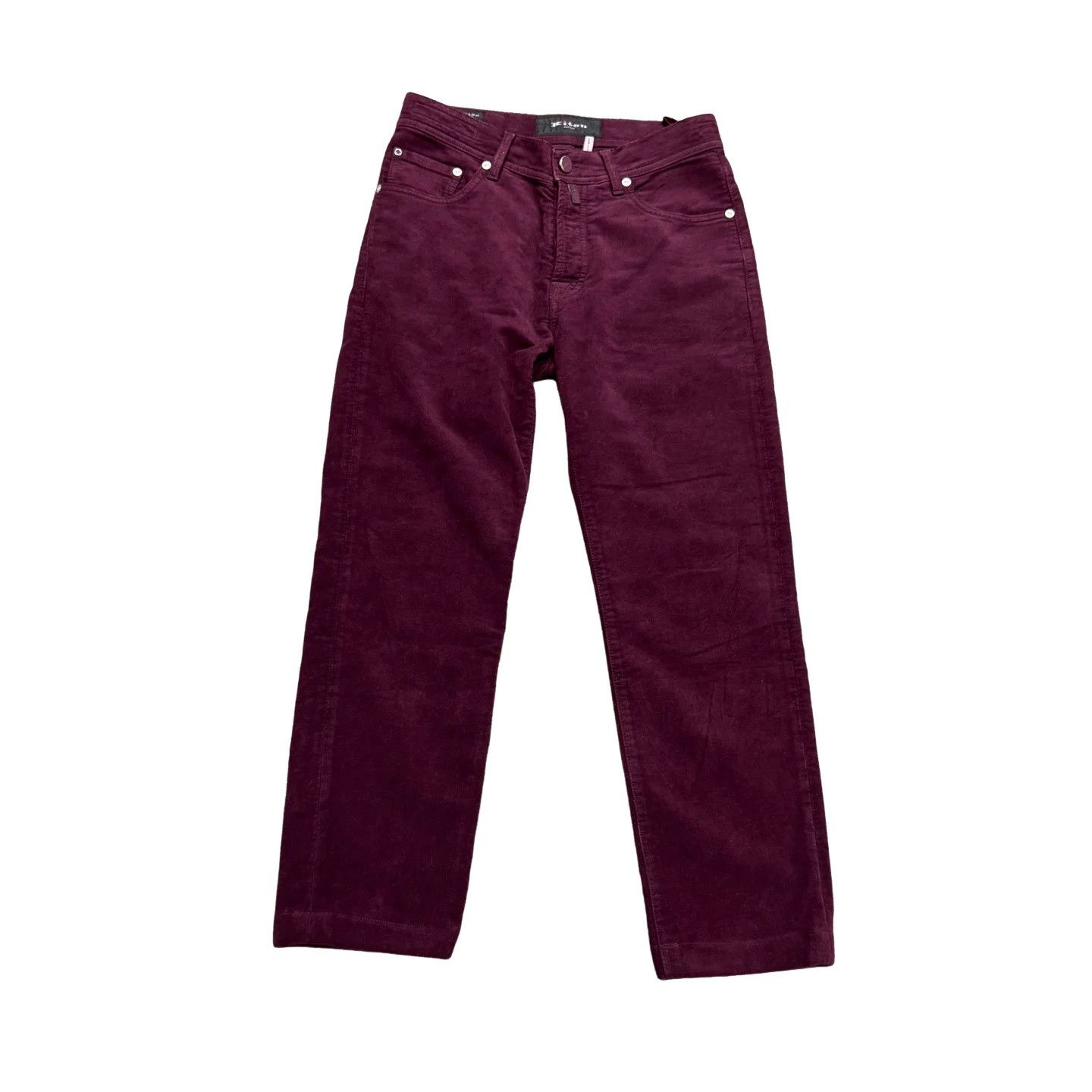 Kiton Kiton Maroon Corduroy Casual Pants Size 31 Size US 31 - 1 Thumbnail