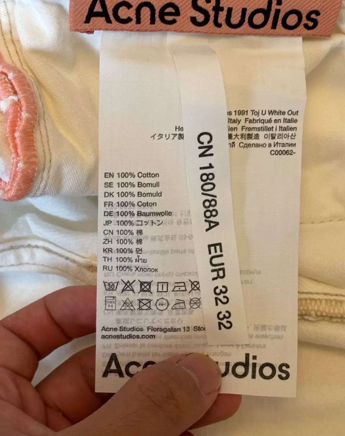 Acne Studios Acne studios white jeans Size US 32 / EU 48 - 7 Thumbnail