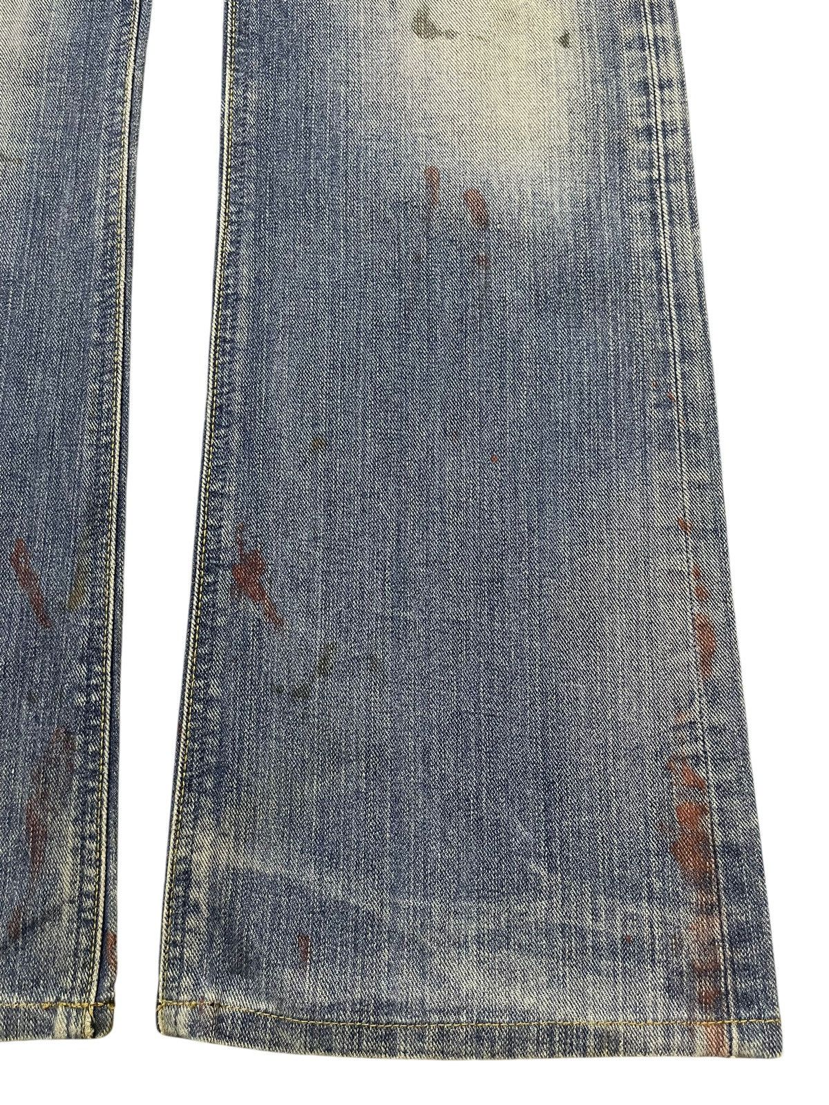 Lee Vintage 90s Lee Mud Faded Wash Paint Splatter Wide Leg Jeans Size US 32 / EU 48 - 8 Thumbnail