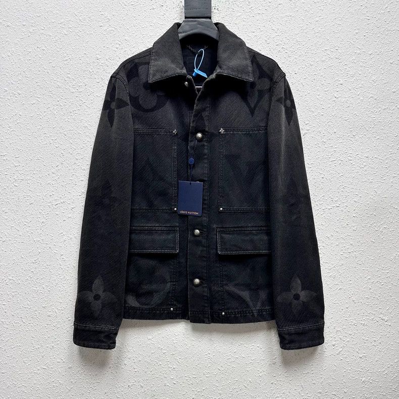 Louis Vuitton Louis Vuitton New jacquard Logo washed denim jacket Size US S / EU 44-46 / 1 - 1 Thumbnail