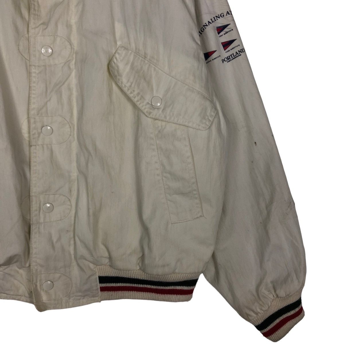 Japanese Brand 🔥90’s Vintage Bomber Jacket Portland Motomachi Japan Size US M / EU 48-50 / 2 - 5 Thumbnail