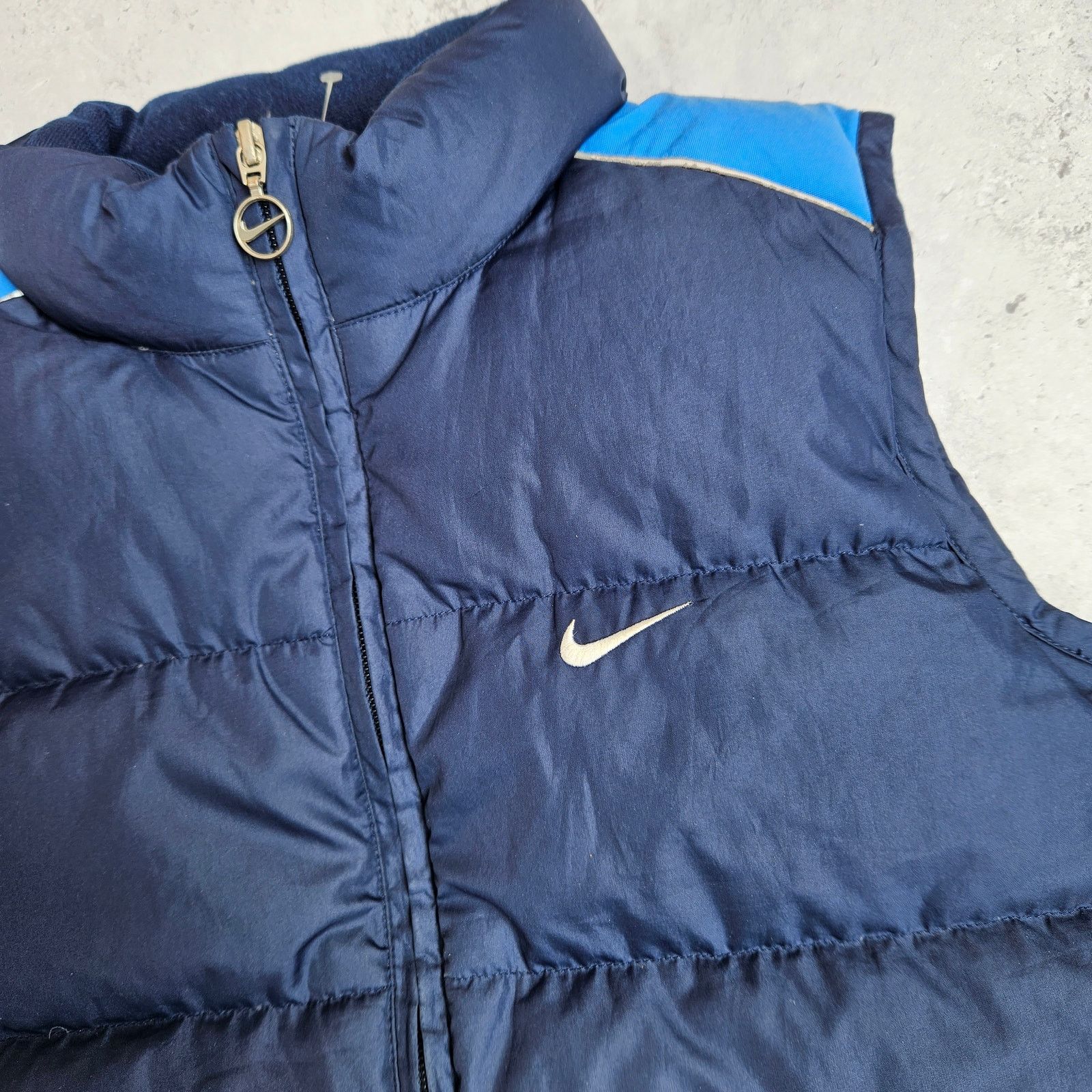 Nike Vintage Nike Puffer Vest Gilet Navy Blue Size S / US 4 / IT 40 - 3 Thumbnail