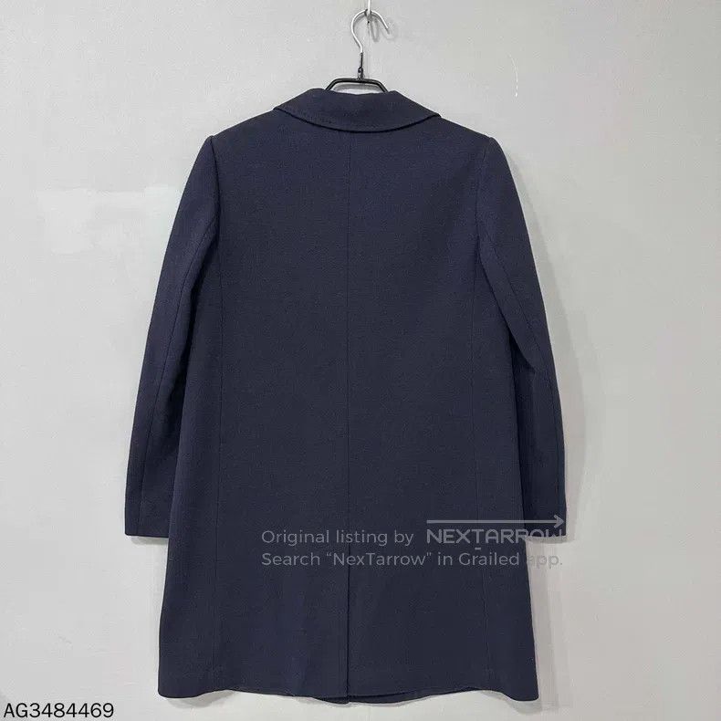 Max Mara Max Mara Dark Blue Wool Coat Jacket Size S / US 4 / IT 40 - 3 Thumbnail
