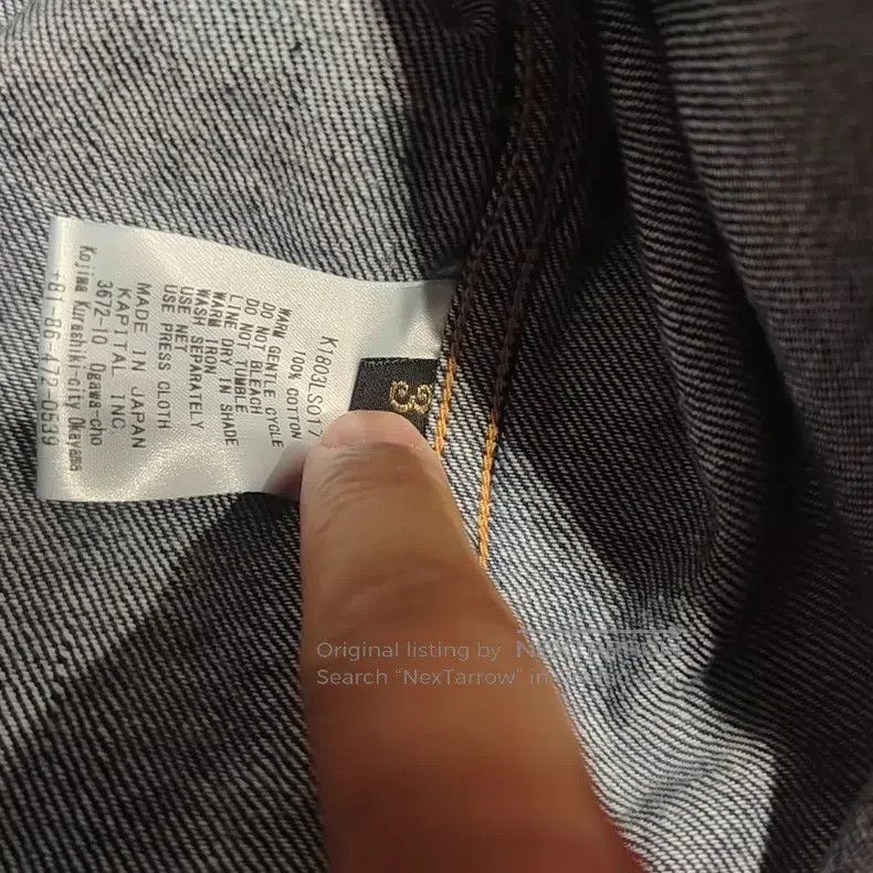 Kapital Kapital Stitching, tassel, denim shirt Size US L / EU 52-54 / 3 - 7 Thumbnail