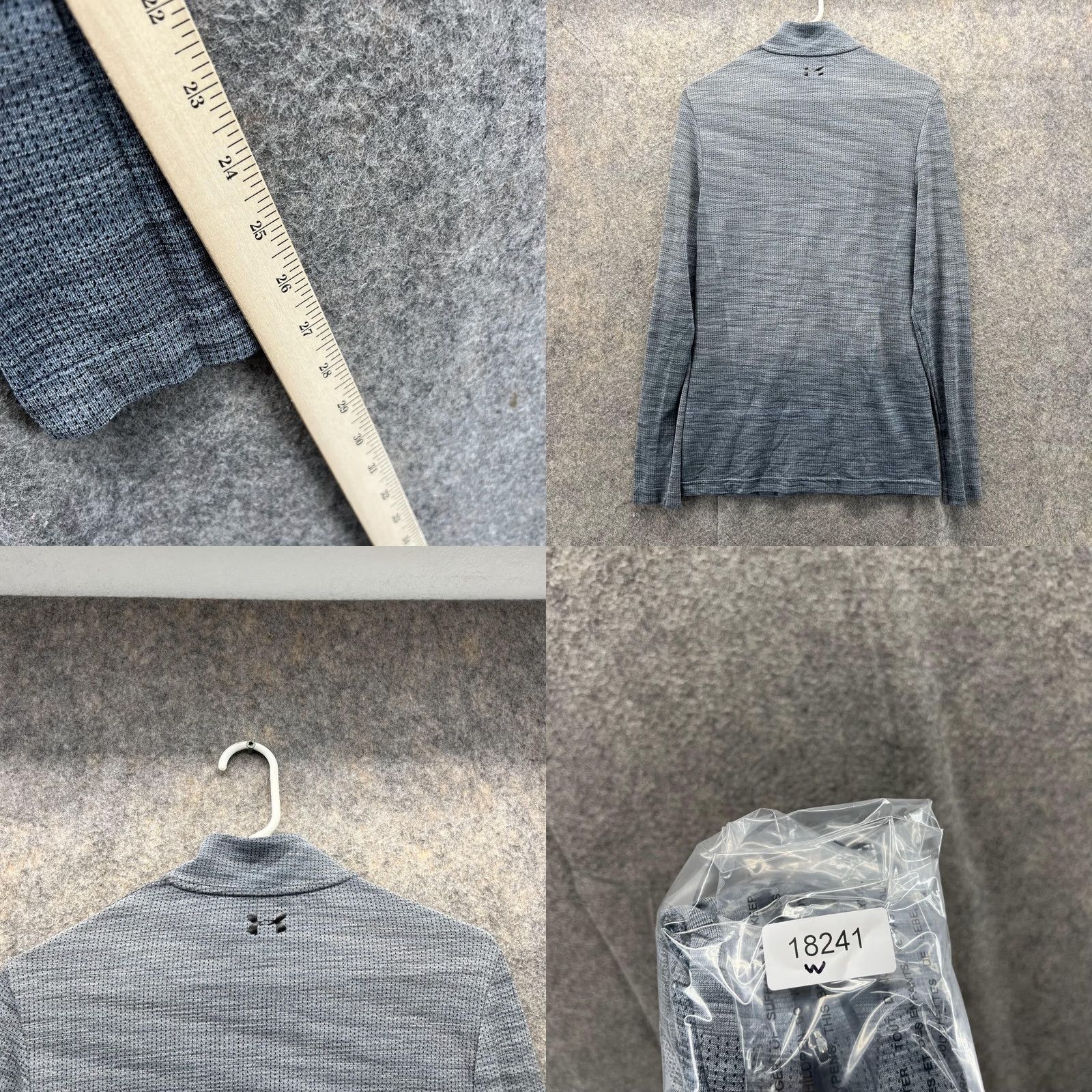 Under Armour Under Armour Sweater Women Small Gray 1/4 Zip Heatgear Mock Neck Pullover Sweatshirt Size S / US 4 / IT 40 - 8 Thumbnail