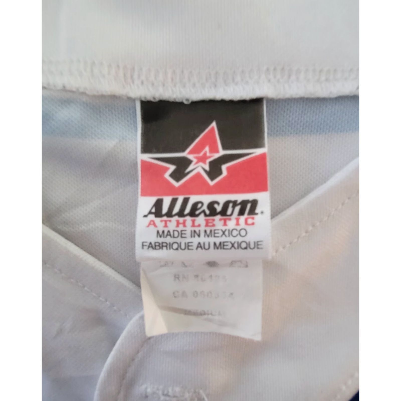 Vintage Alleson Athletic Kennet 31 Medium Baseball Top Shirt Mens M White Size US M / EU 48-50 / 2 - 6 Thumbnail