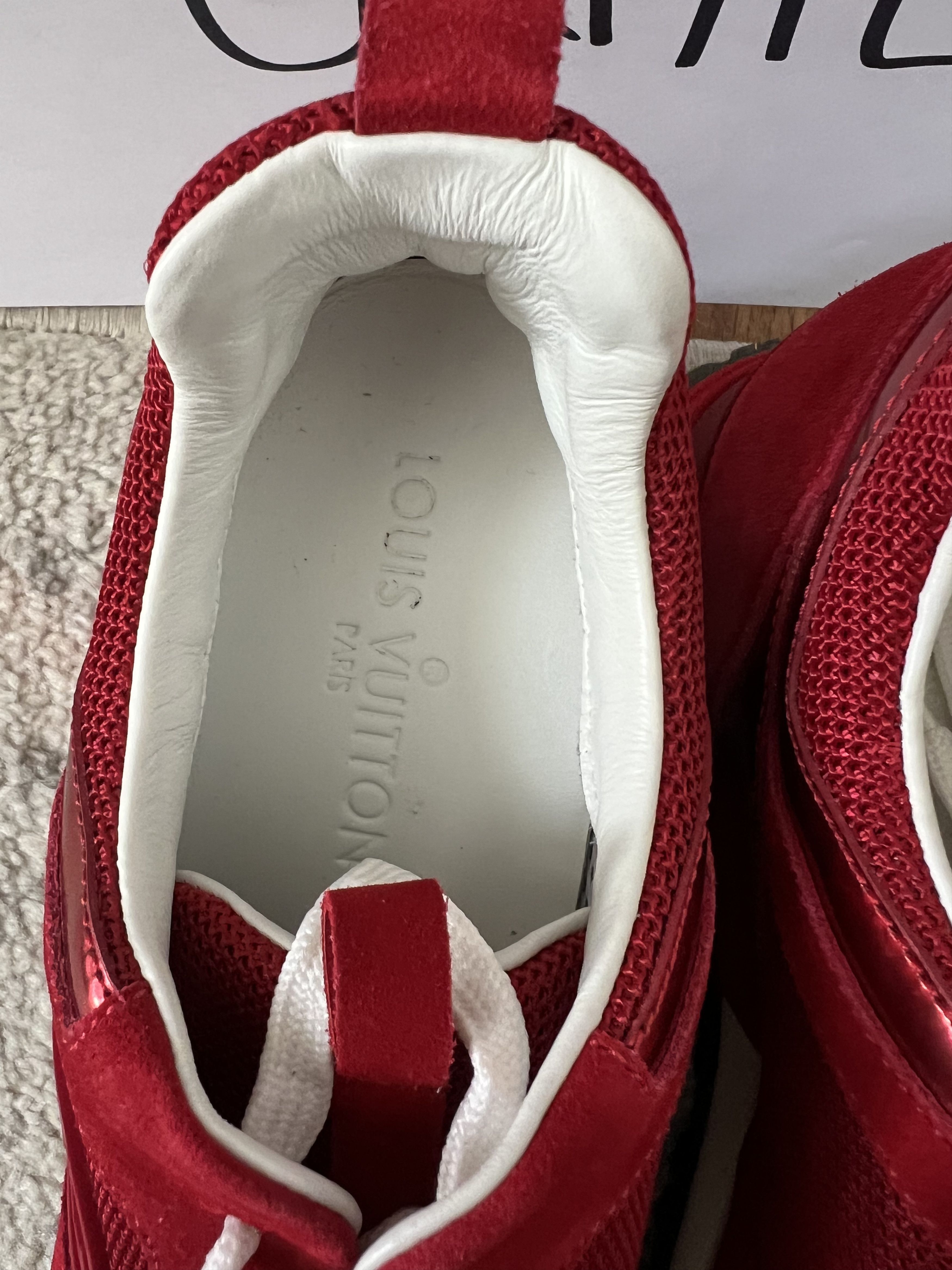 Louis Vuitton Suede Calfskin Run Away Platform Sneakers