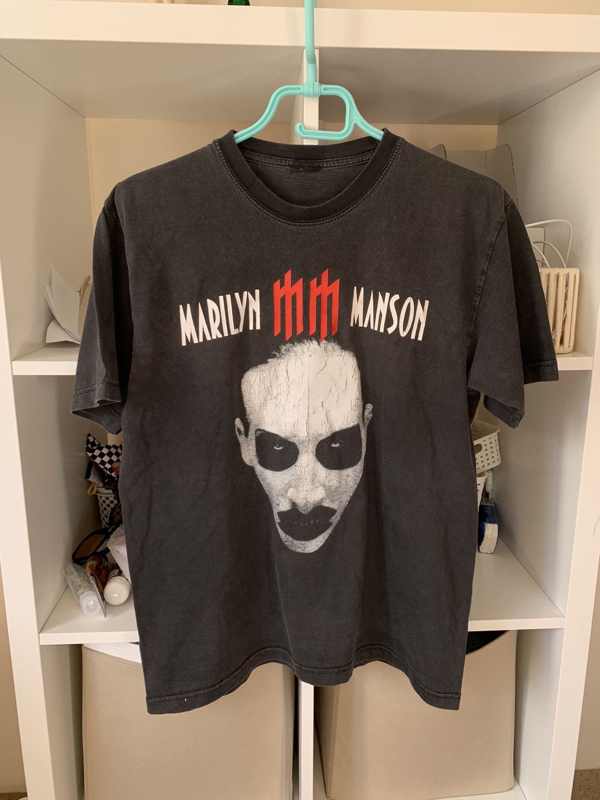 Vintage Vintage 90's Marilyn Manson Archival Sunfaded T-shirt Y2K M Size US S / EU 44-46 / 1 - 1 Thumbnail