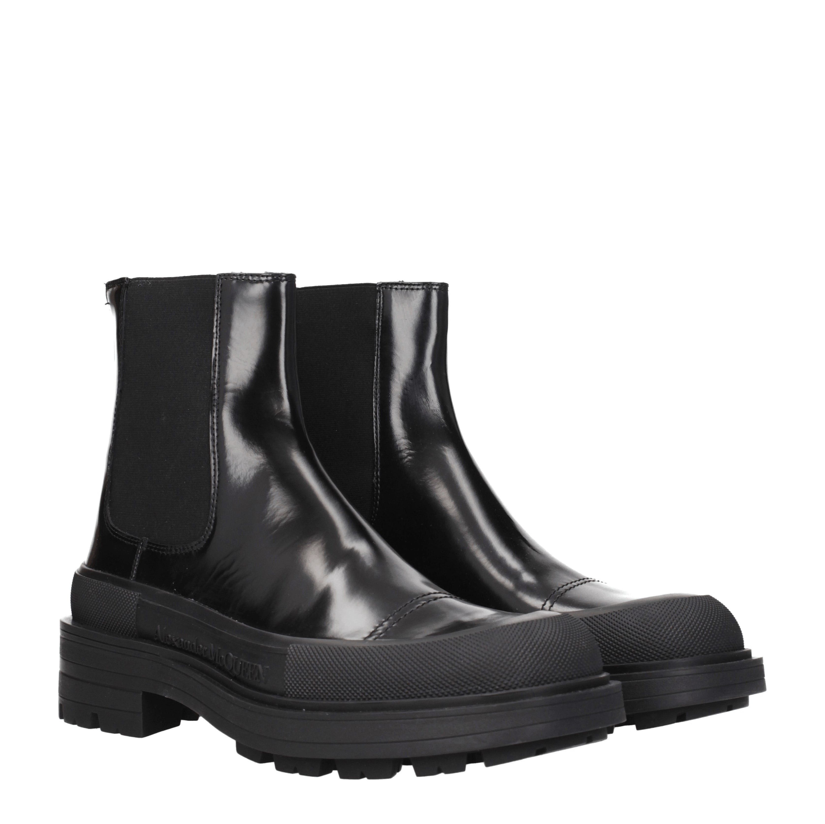 Alexander McQueen Ankle Boots in Leather Size US 9.5 / EU 42-43 - 1 Thumbnail
