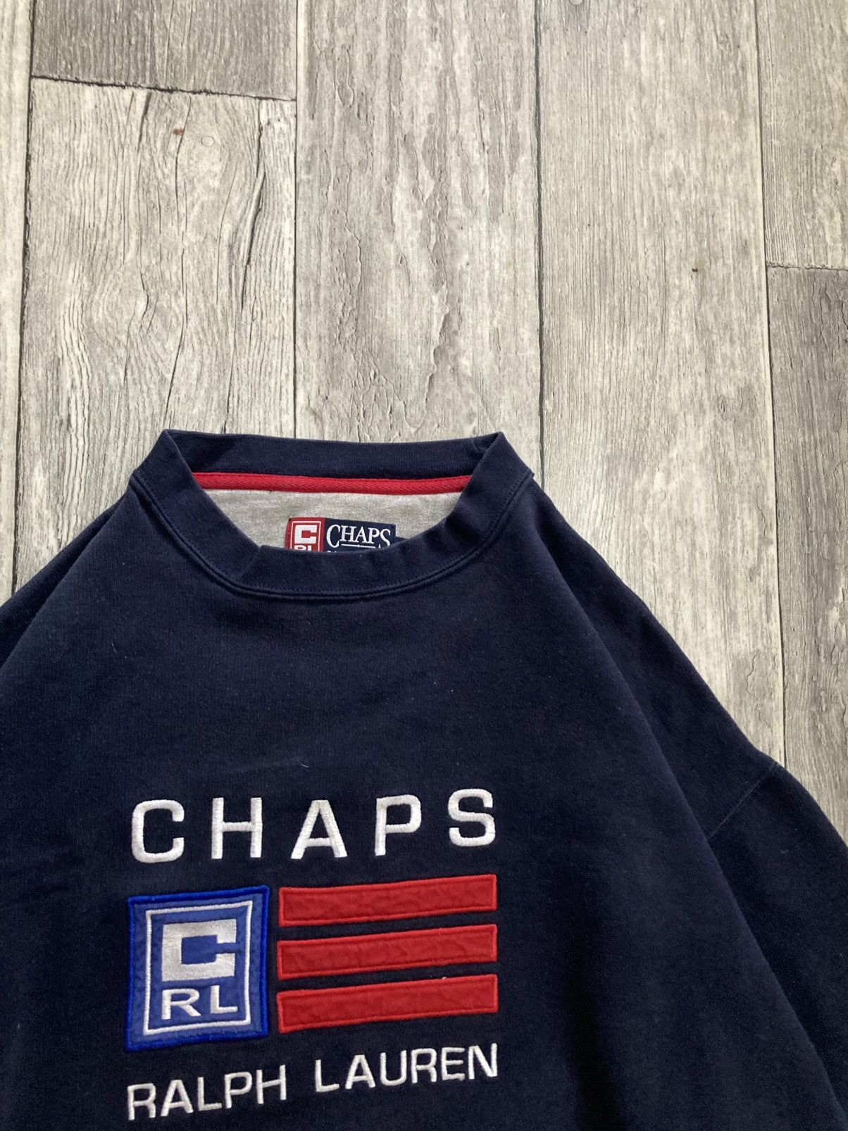 Chaps Ralph Lauren × Polo Ralph Lauren × Vintage Vintage 90s chaps Polo Ralph Lauren crewneck sweatshirt y2k Size US L / EU 52-54 / 3 - 6 Thumbnail