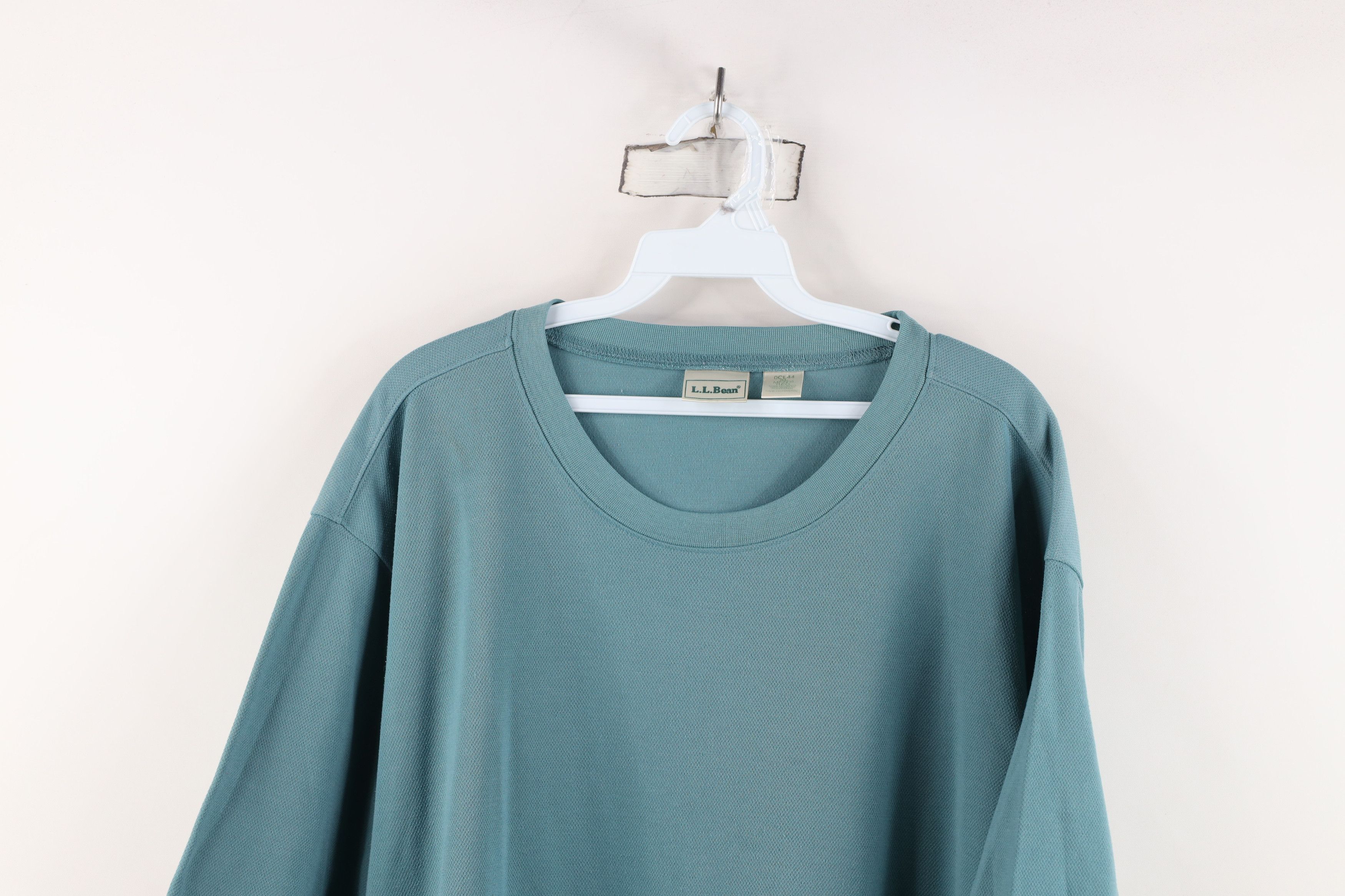 L.L. Bean Vintage 90s LL Bean Spell Out Thermal Waffle Knit T-Shirt Size US XL / EU 56 / 4 - 2 Thumbnail